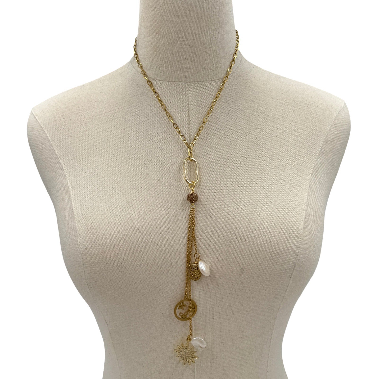 Dazzling Goldie Necklace Set