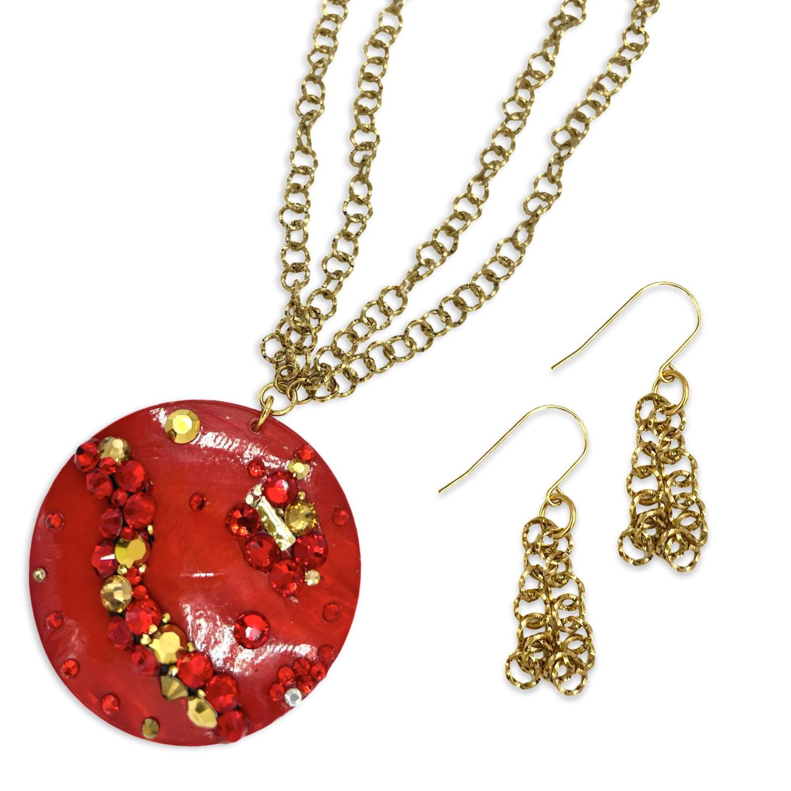 Red Distinct Necklaces