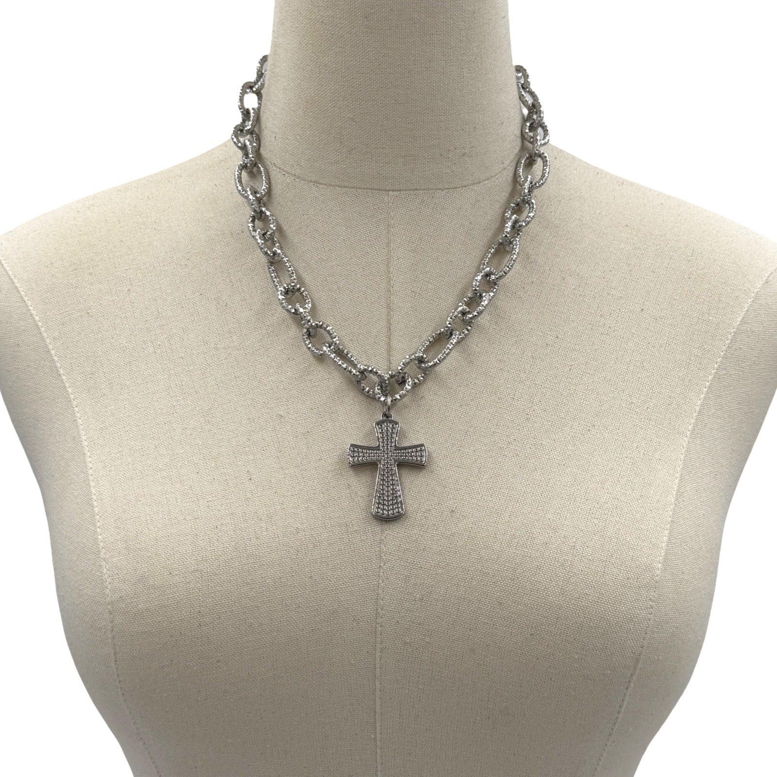 Cross Drop Necklace
