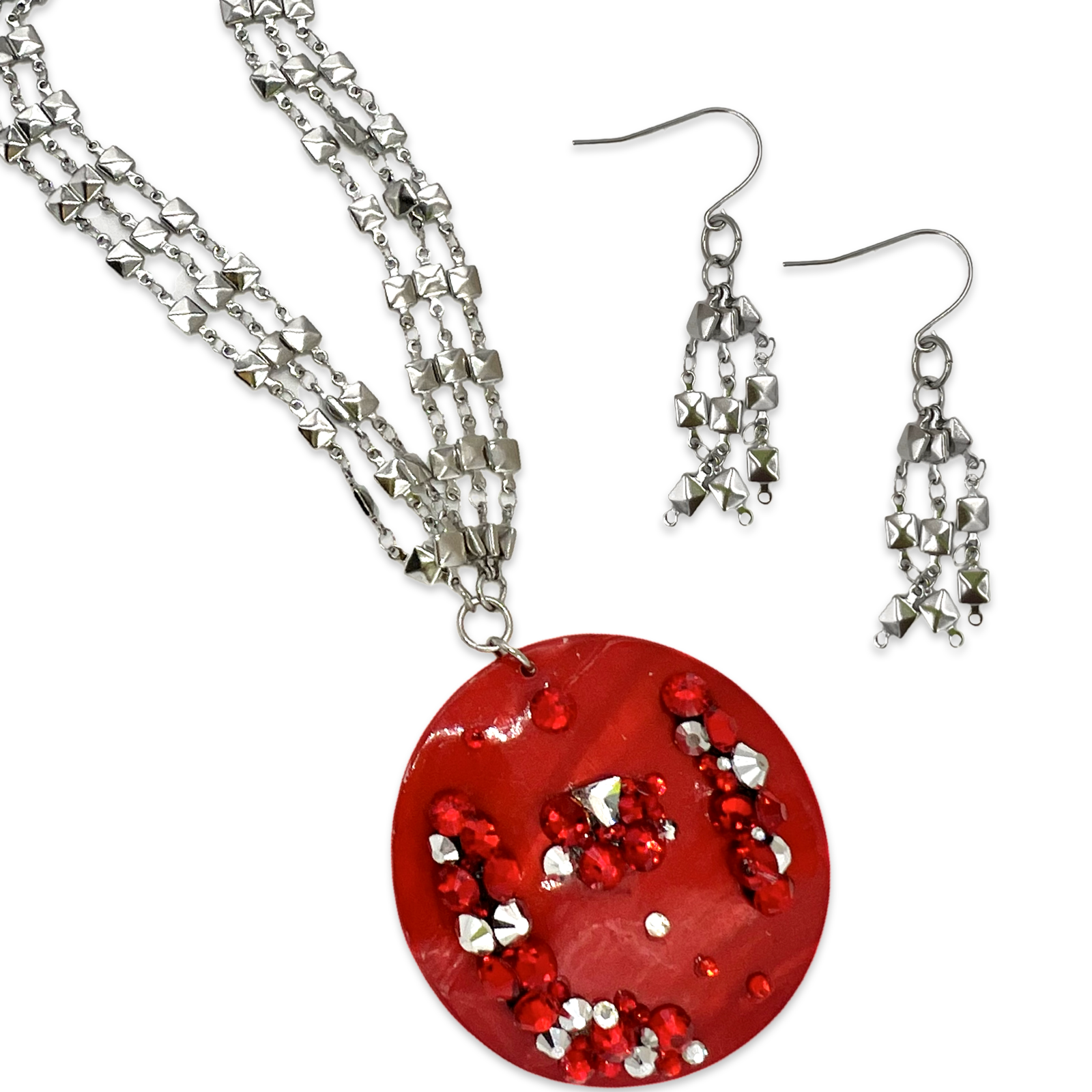 Red Distinct Necklaces