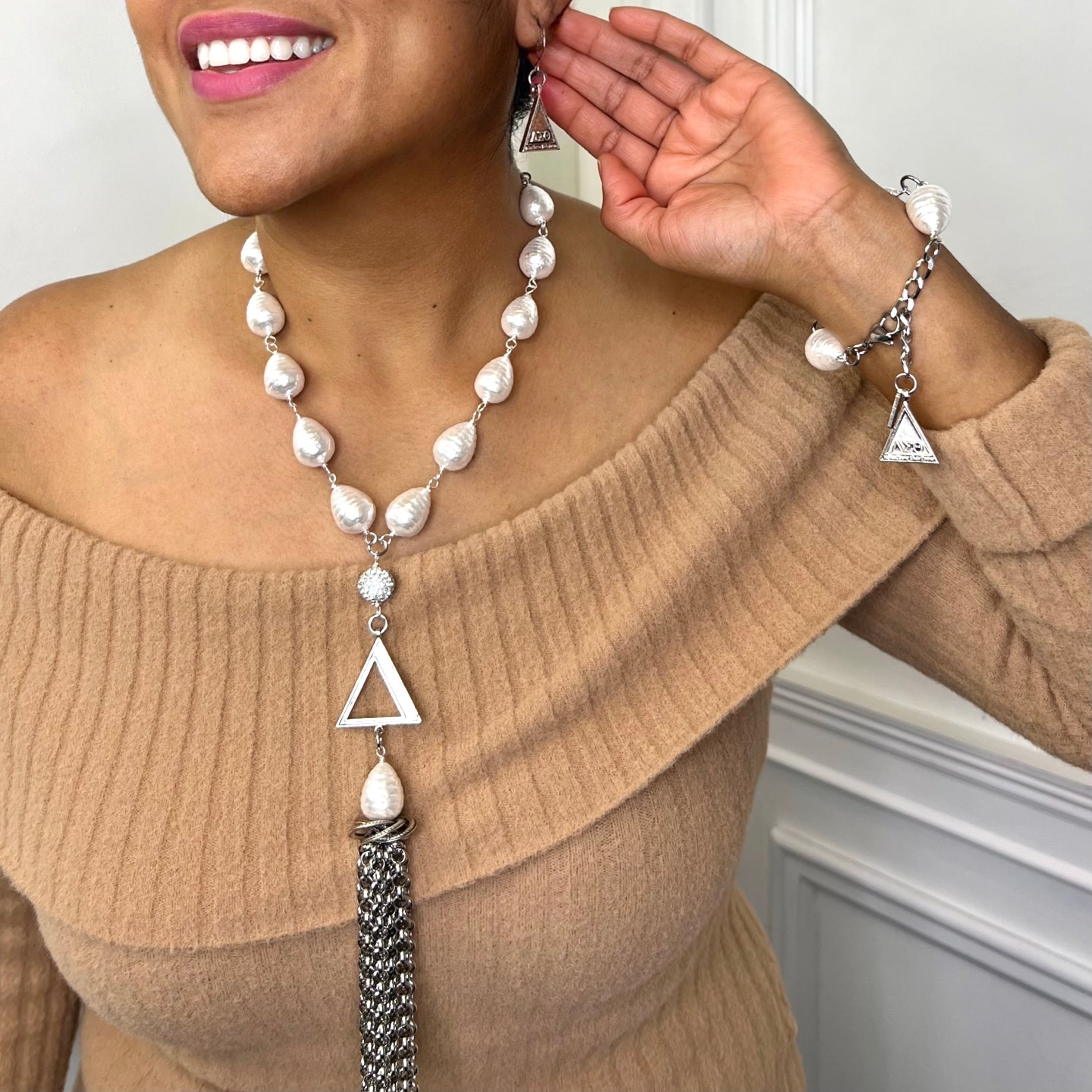 Delta Tides Tassel Necklace