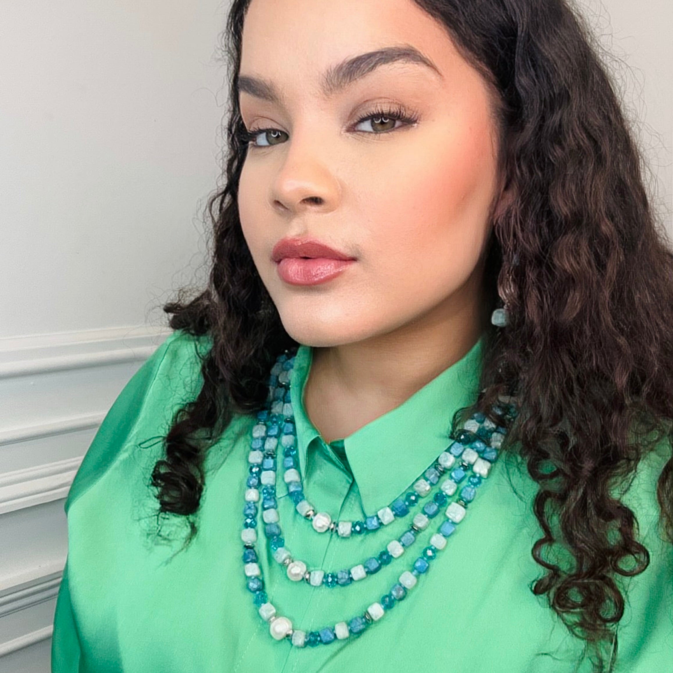 Turquoise Three Bye Necklace
