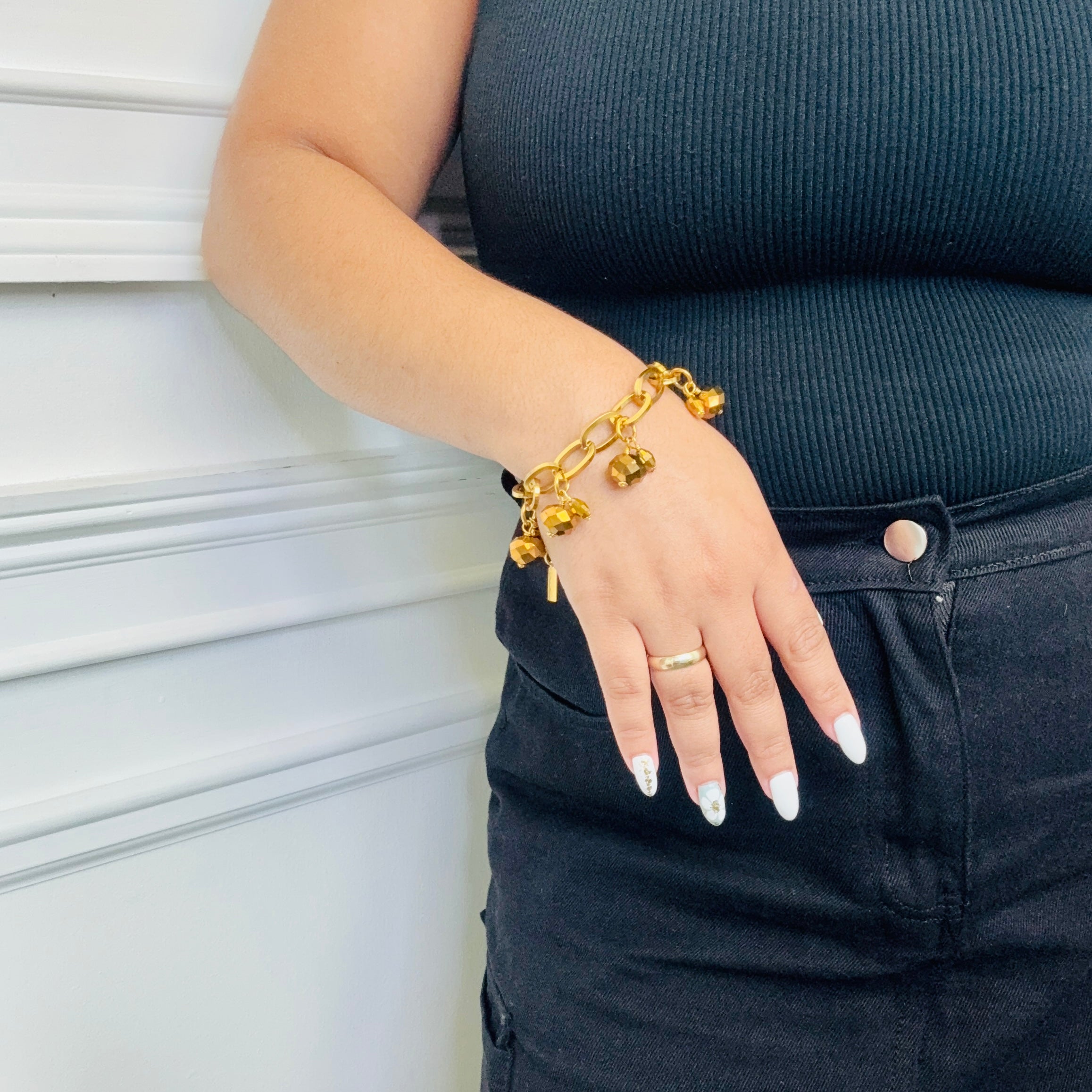 Bronze Spice Charm Bracelet