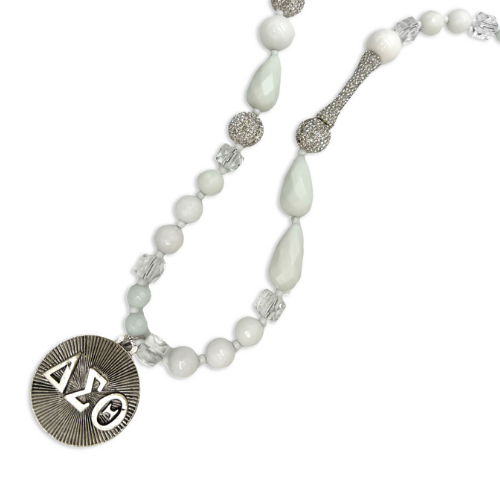Delta Snowflake Jade Necklace