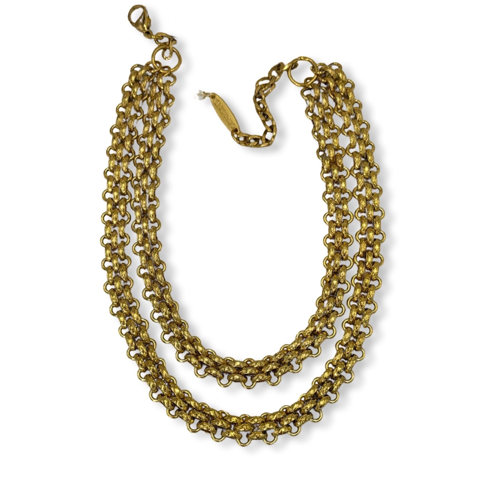 Sophia S&S Chain Necklace Necklaces Cerese D, Inc. Gold