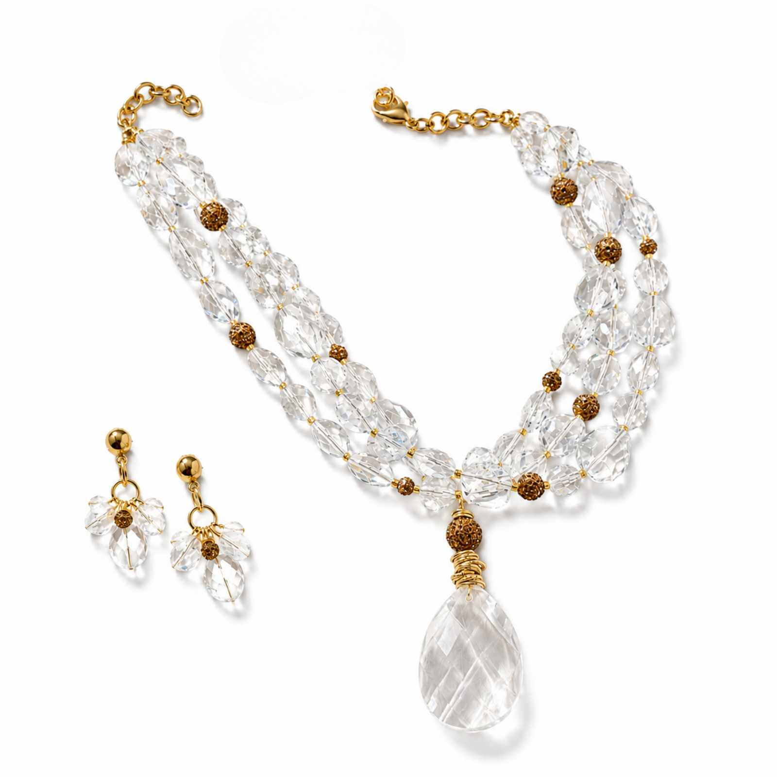 Clear Atop Necklace
