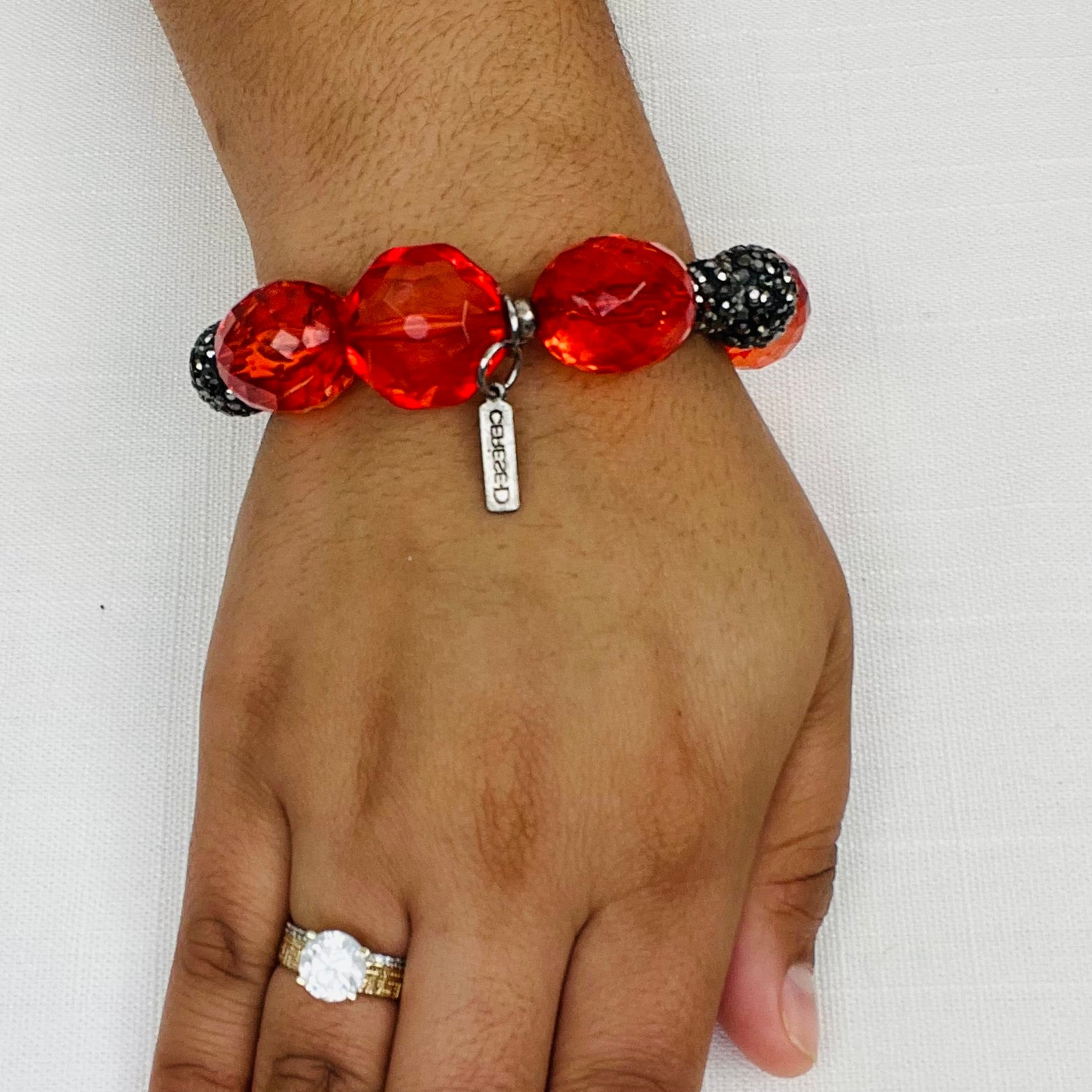 Beverly Red Angola Bracelet