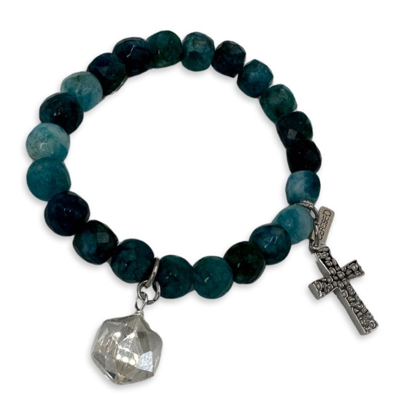 Teal Street Bracelet Bracelets Cerese D, Inc. Silver