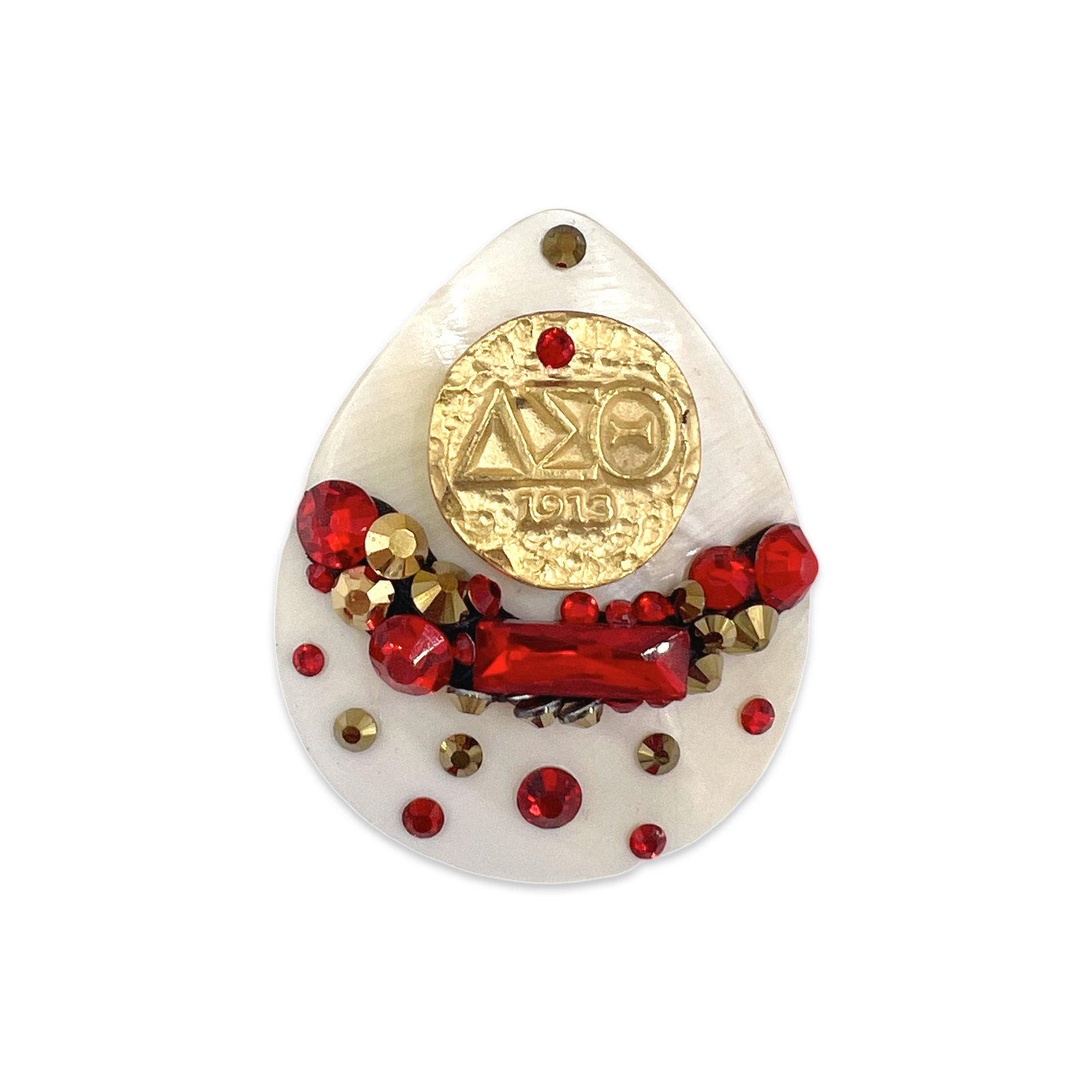 Delta Crimson Brooch