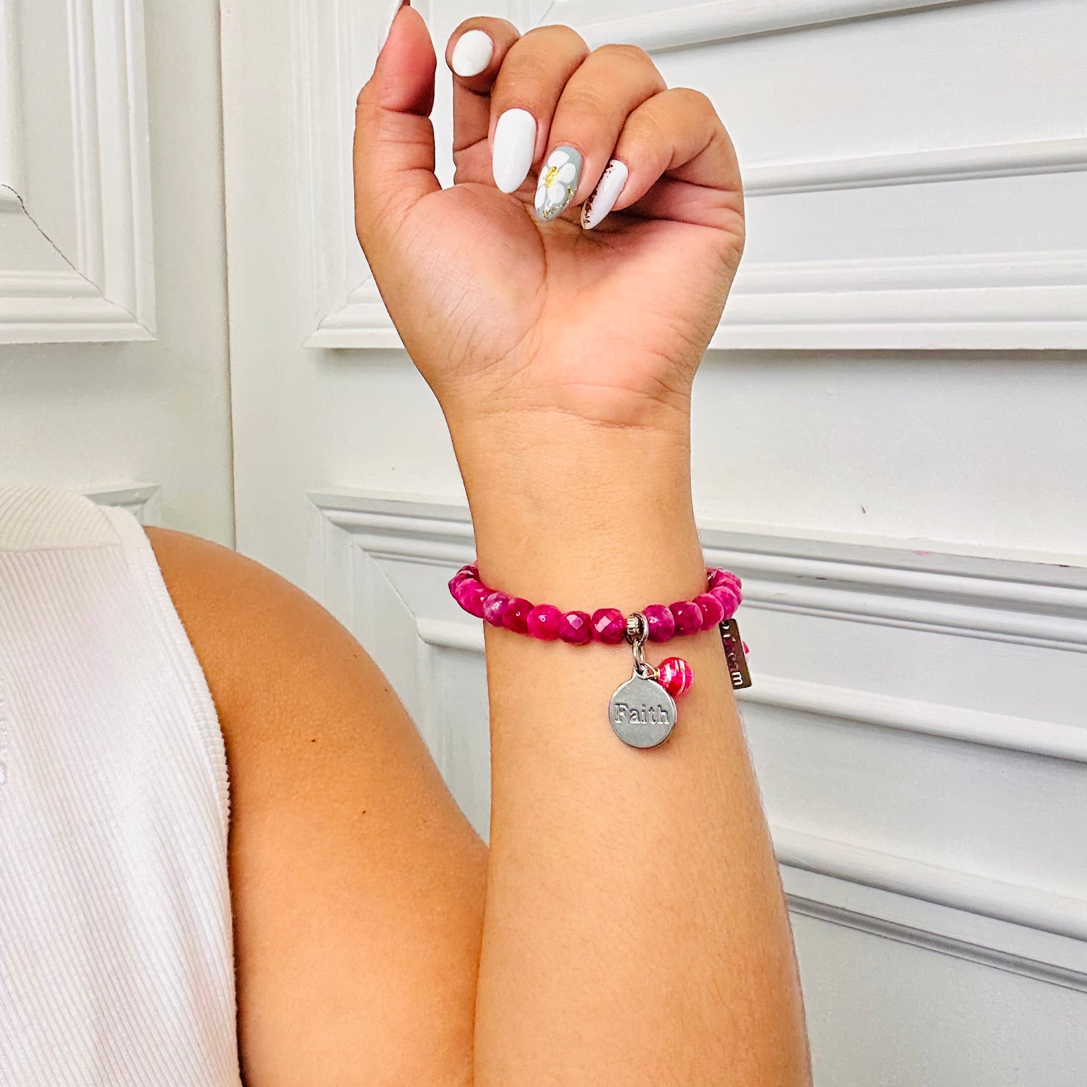 Pink Ladies Stretch Bracelet
