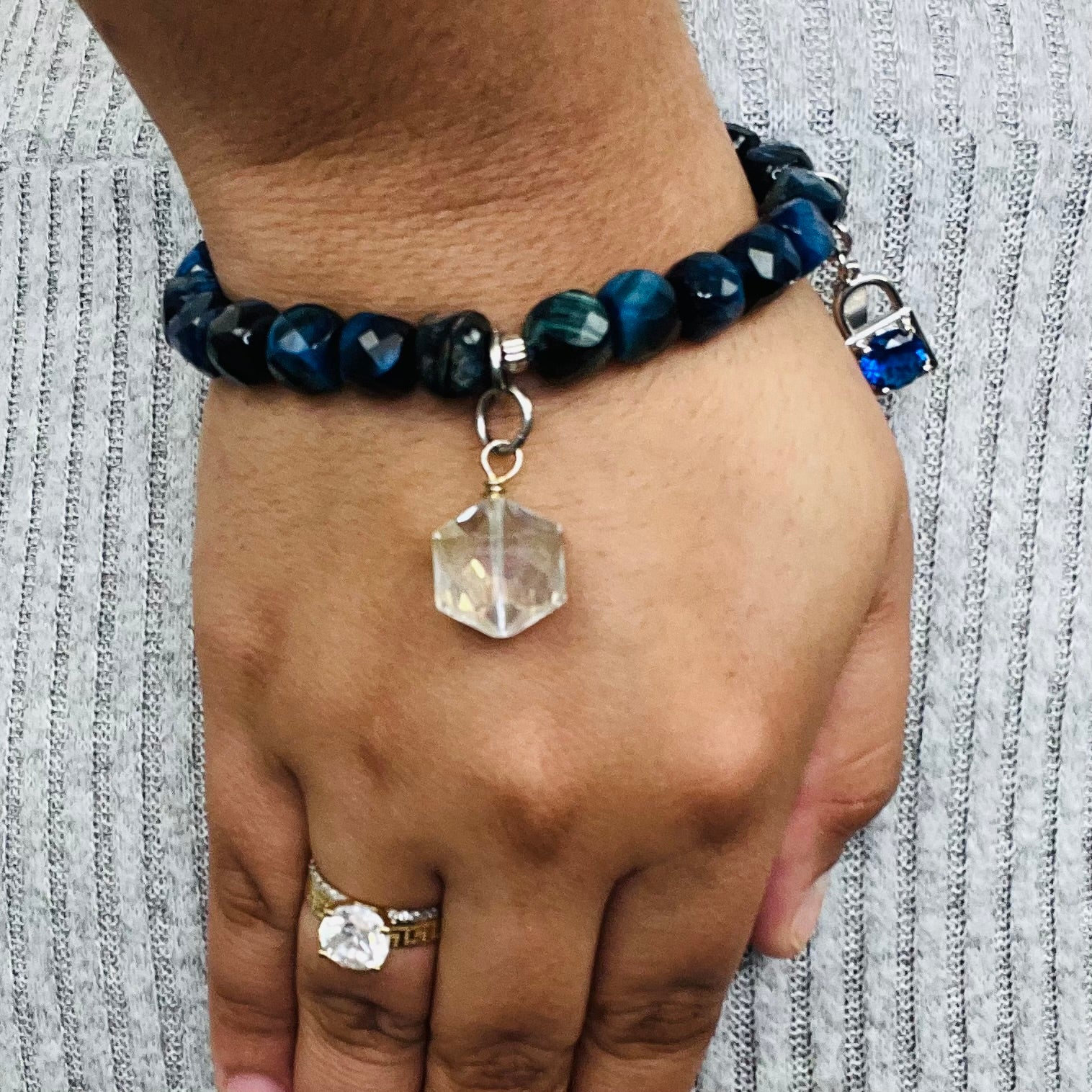 Blue Streak Lapis Bracelet