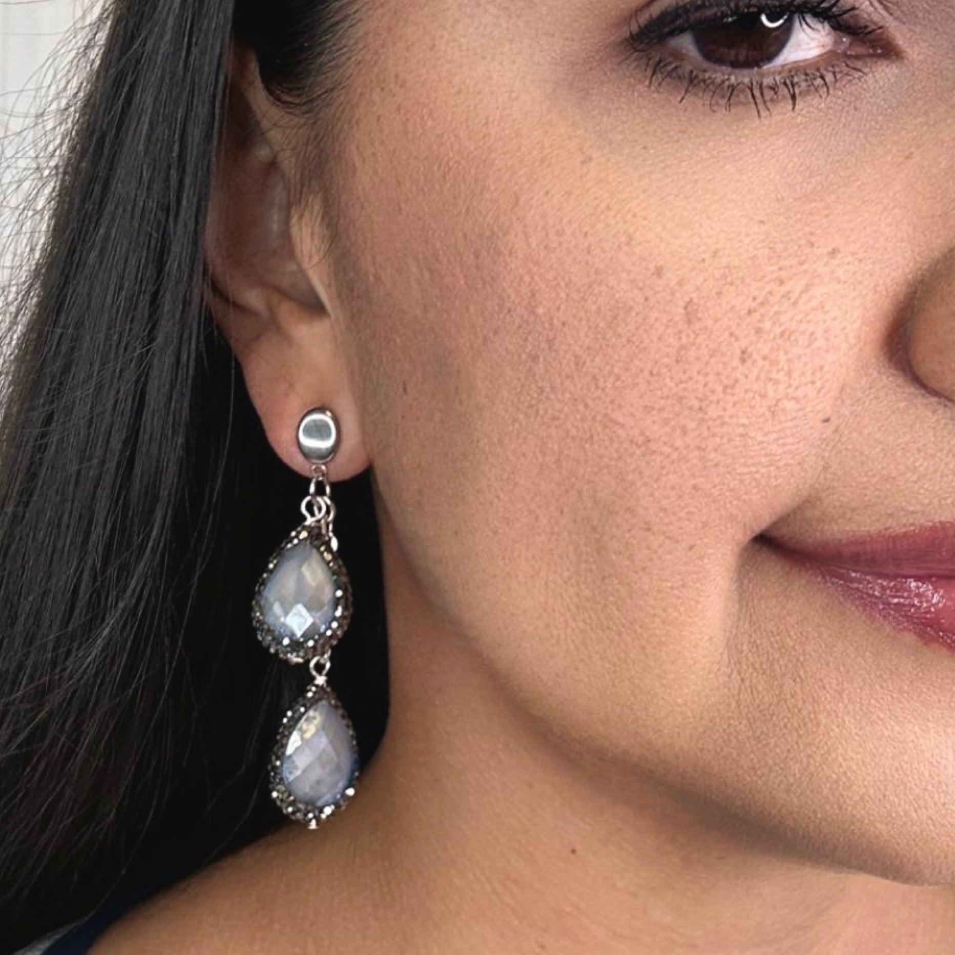 Harlem Grey Earring