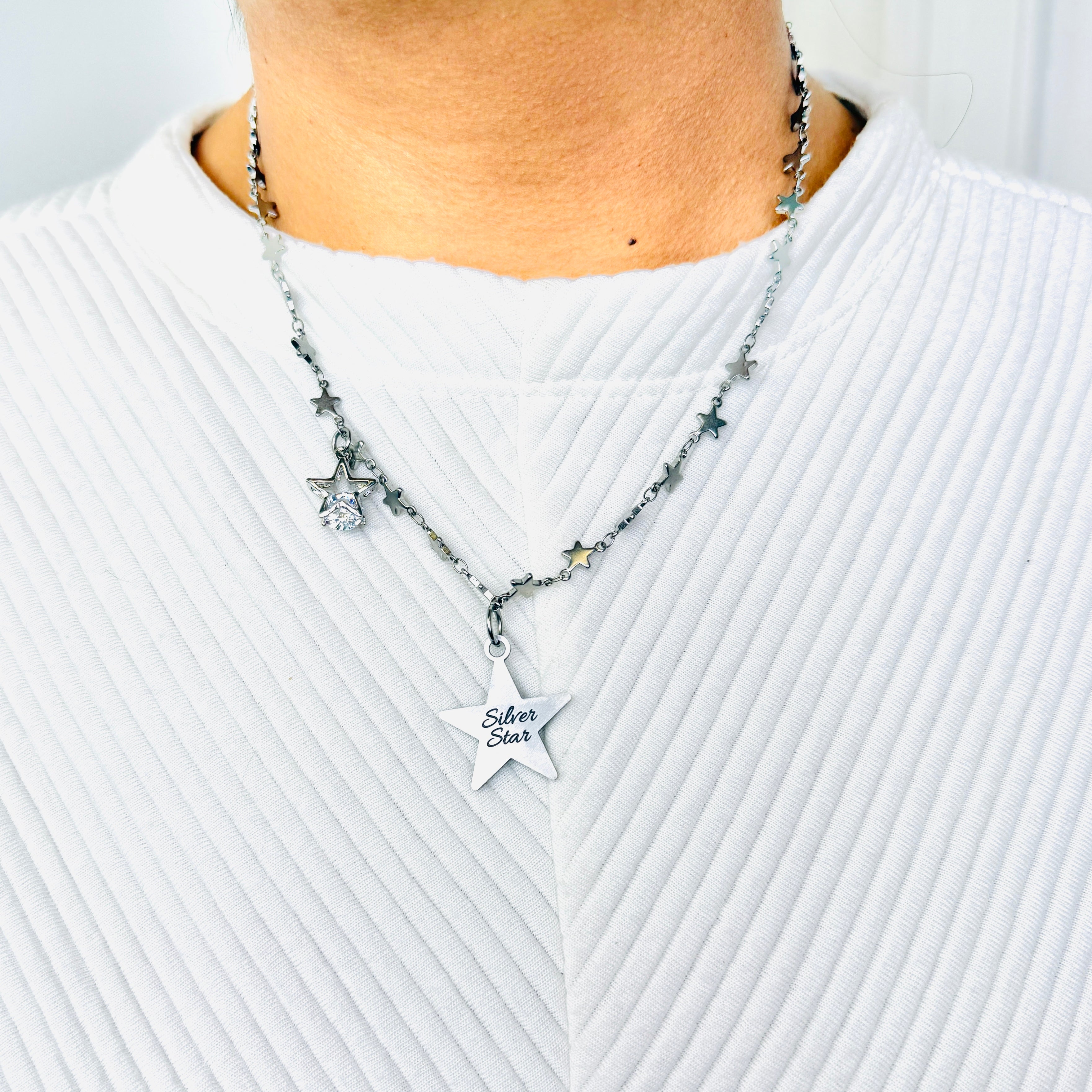 AKA Silver Star Necklace