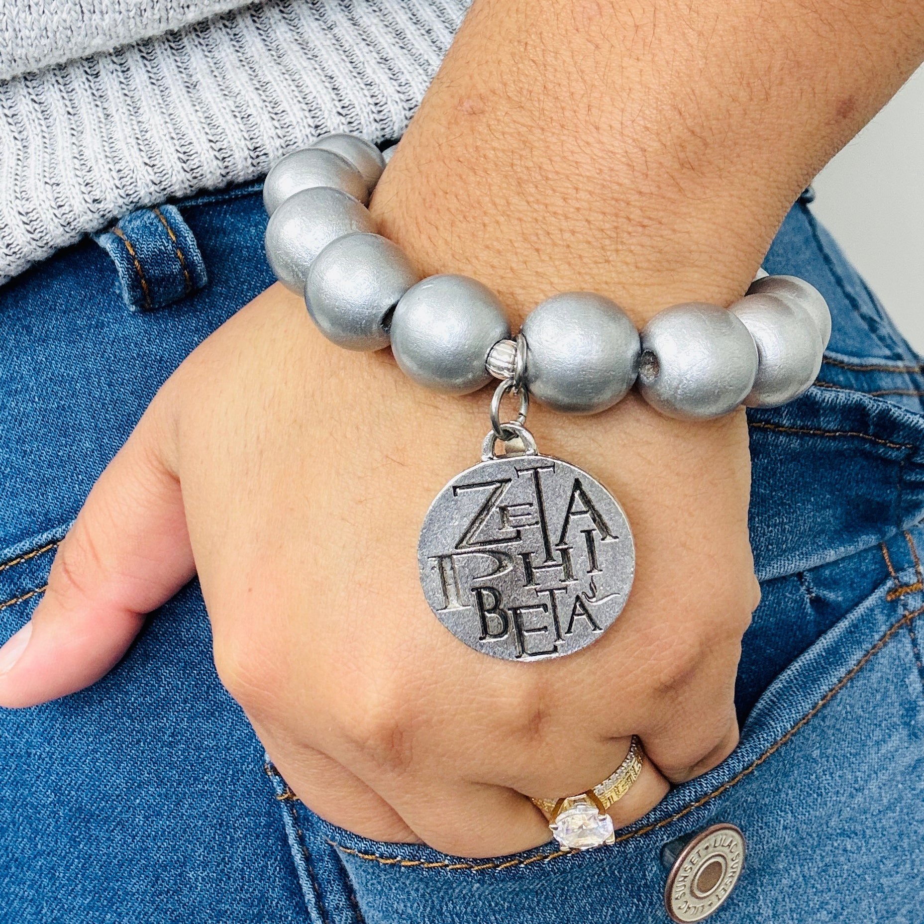 Zeta Silver Stallion Bracelet