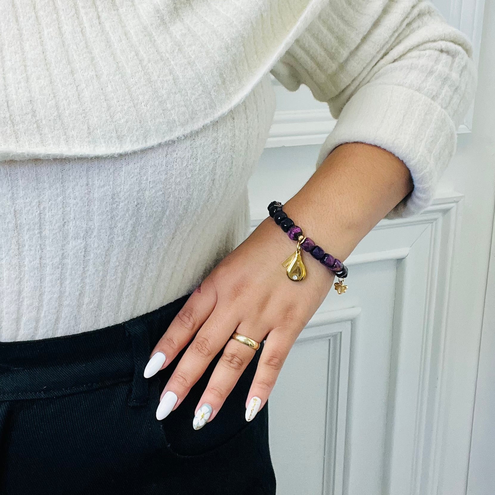 Purple Streak Bracelet