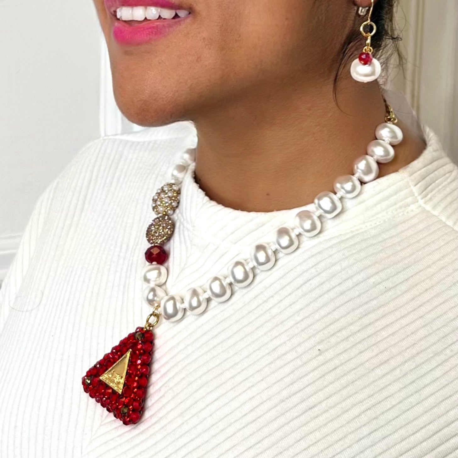 Delta Red Blaze Necklace