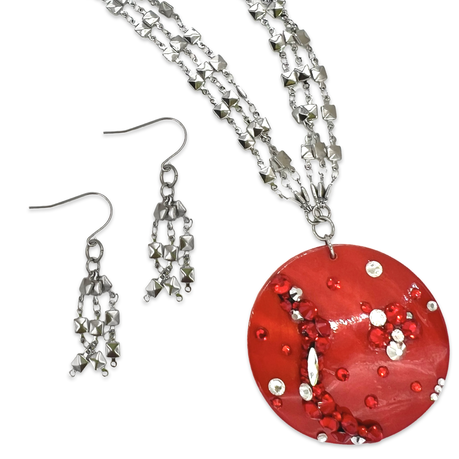 Red Distinct Necklaces