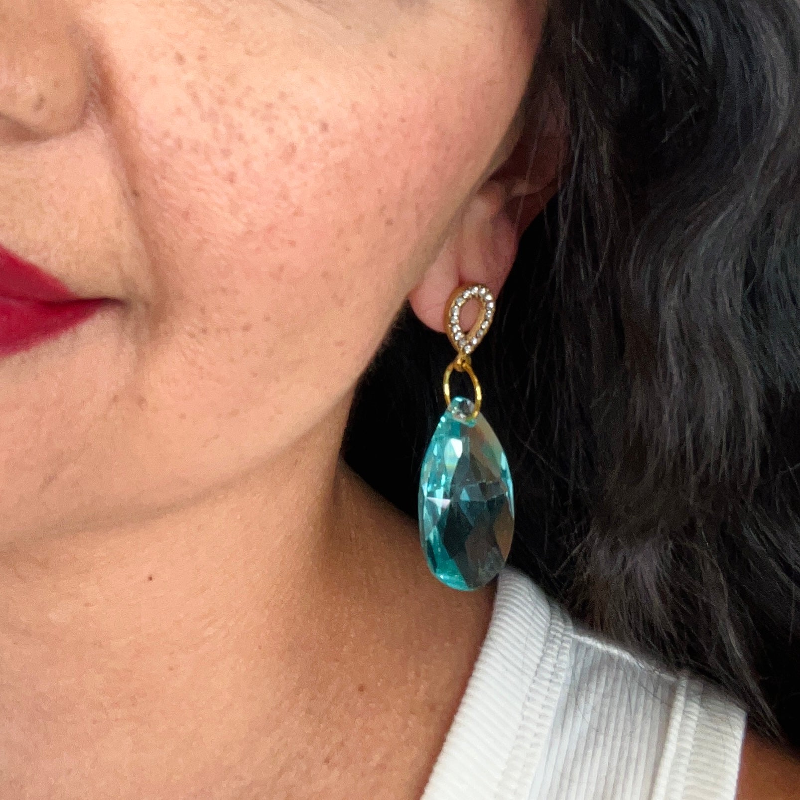Aqua Dance Earring
