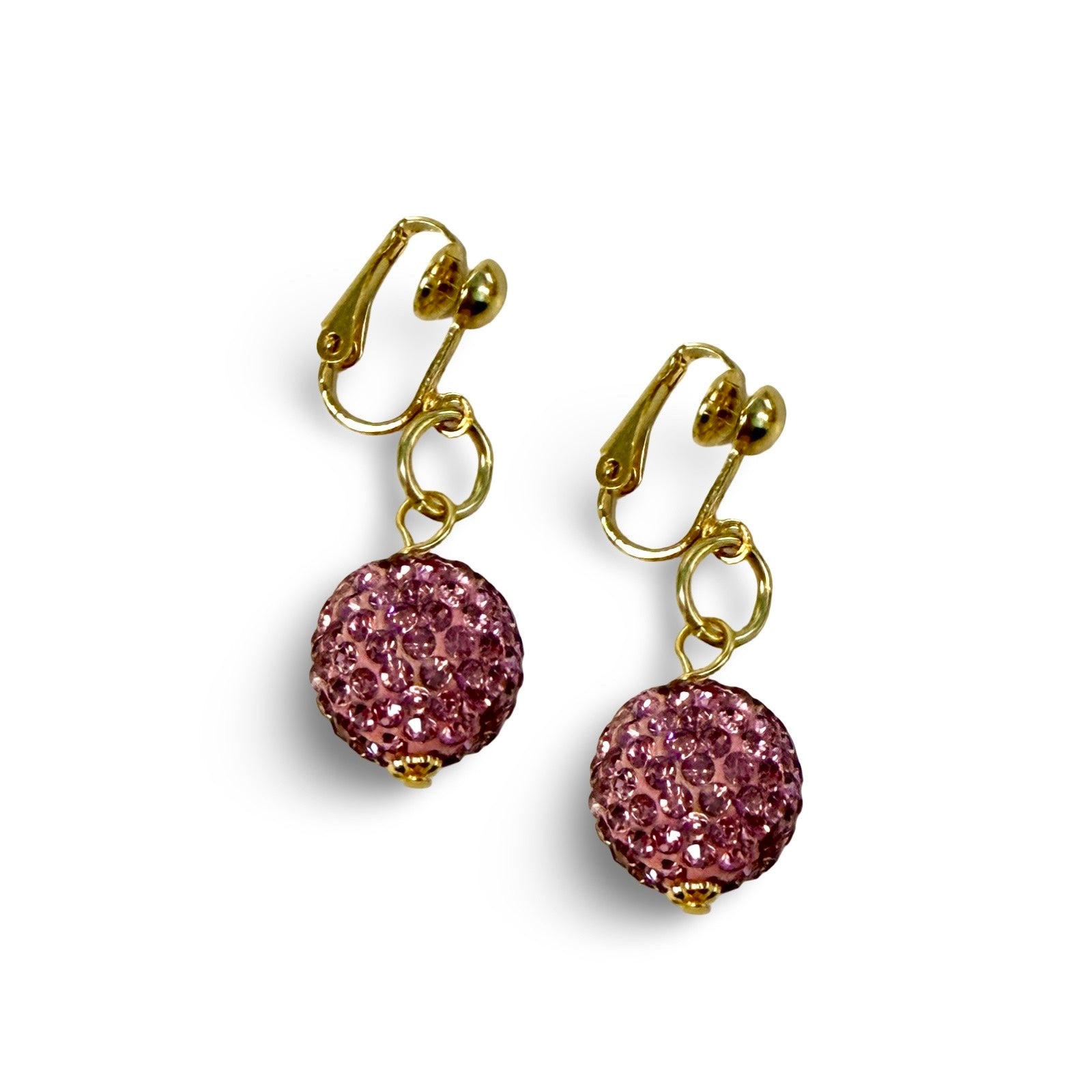 Pink Pave Earrings