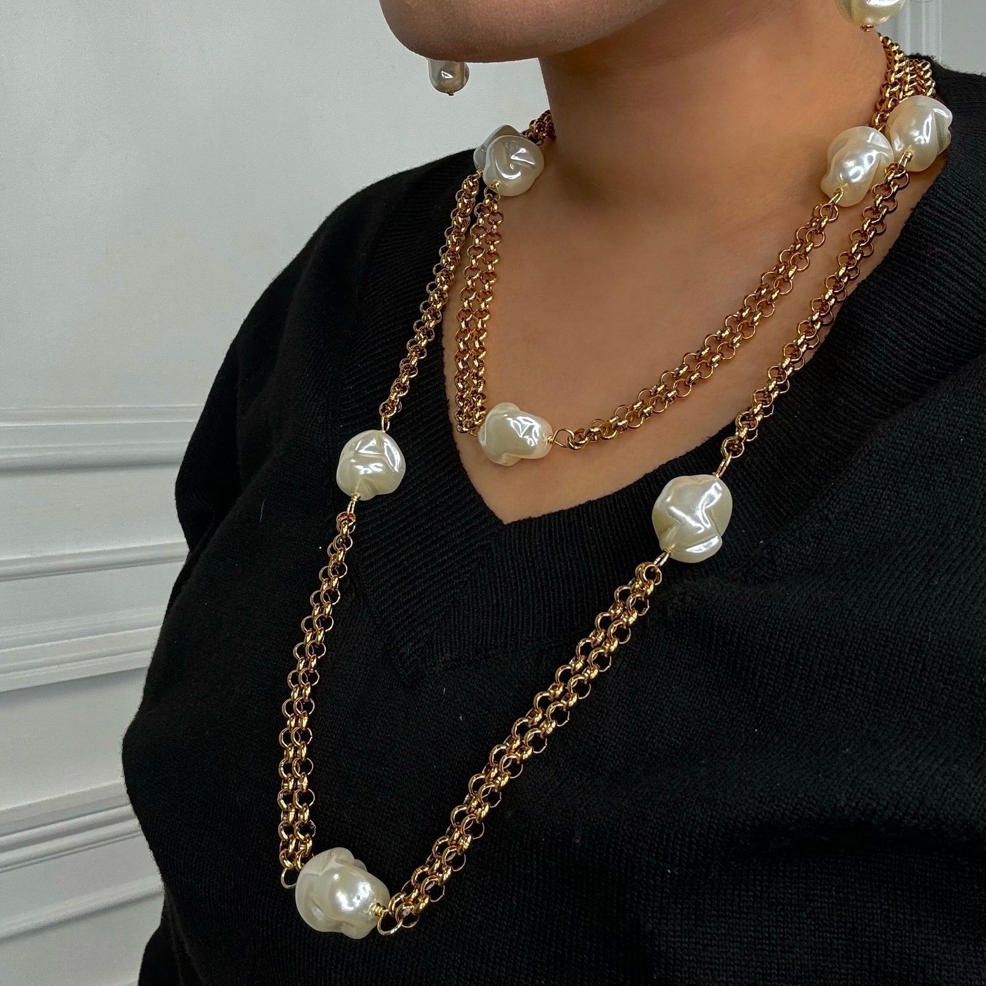 Pearl Stations Necklace