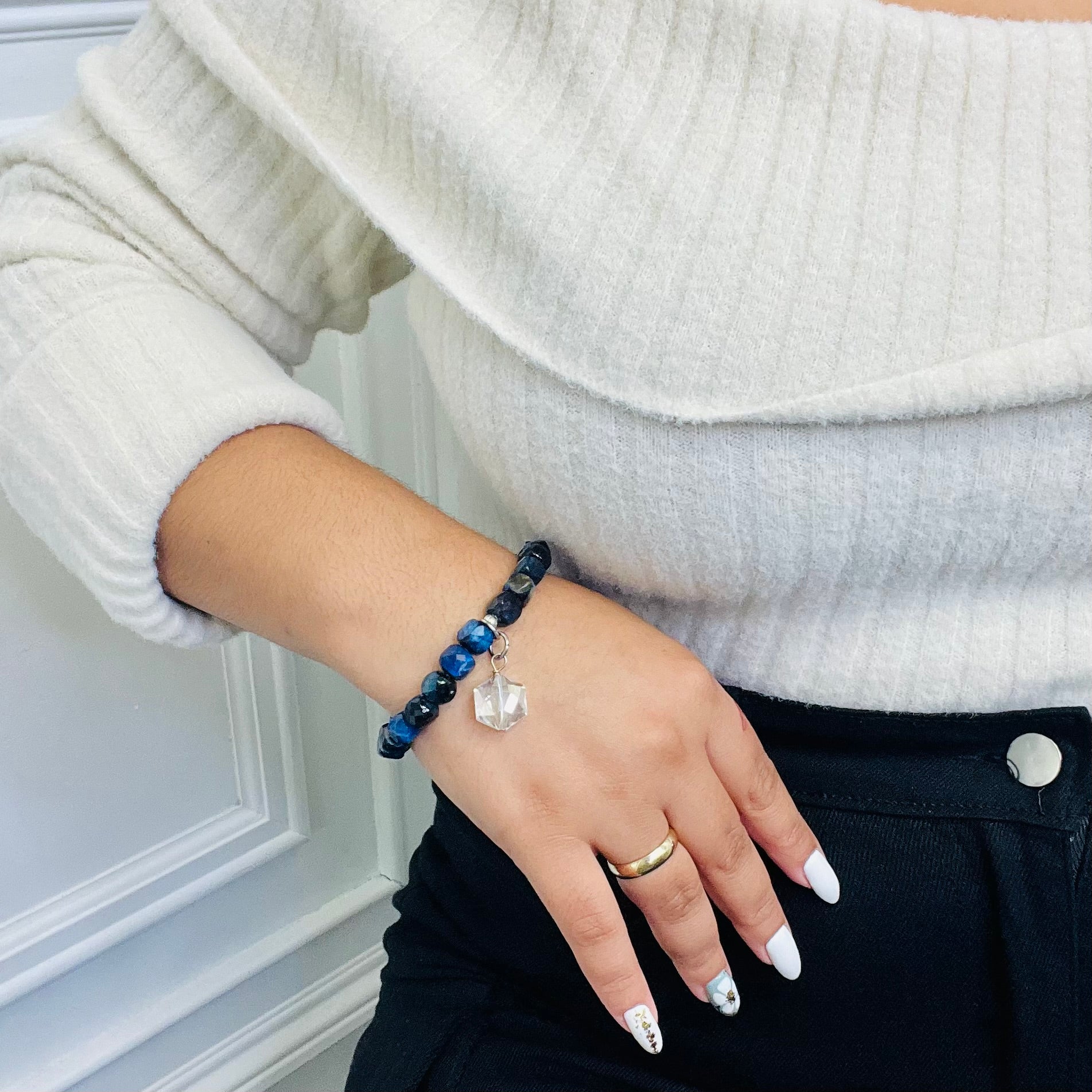 Blue Streak Lapis Bracelet