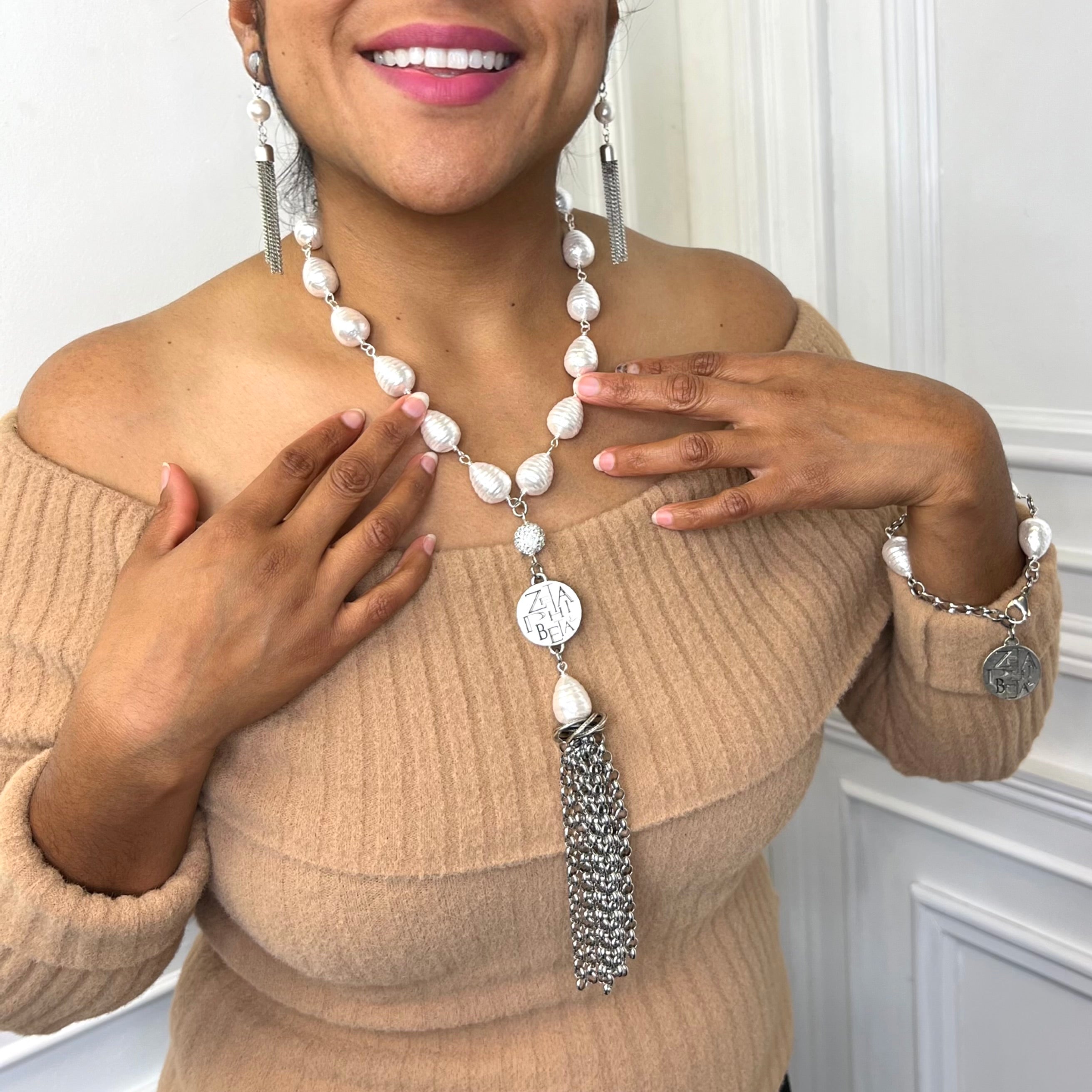 Zeta Tides Tassel Necklace