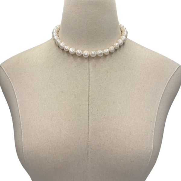 Pearl Single Plump Necklace Necklaces Cerese D, Inc.