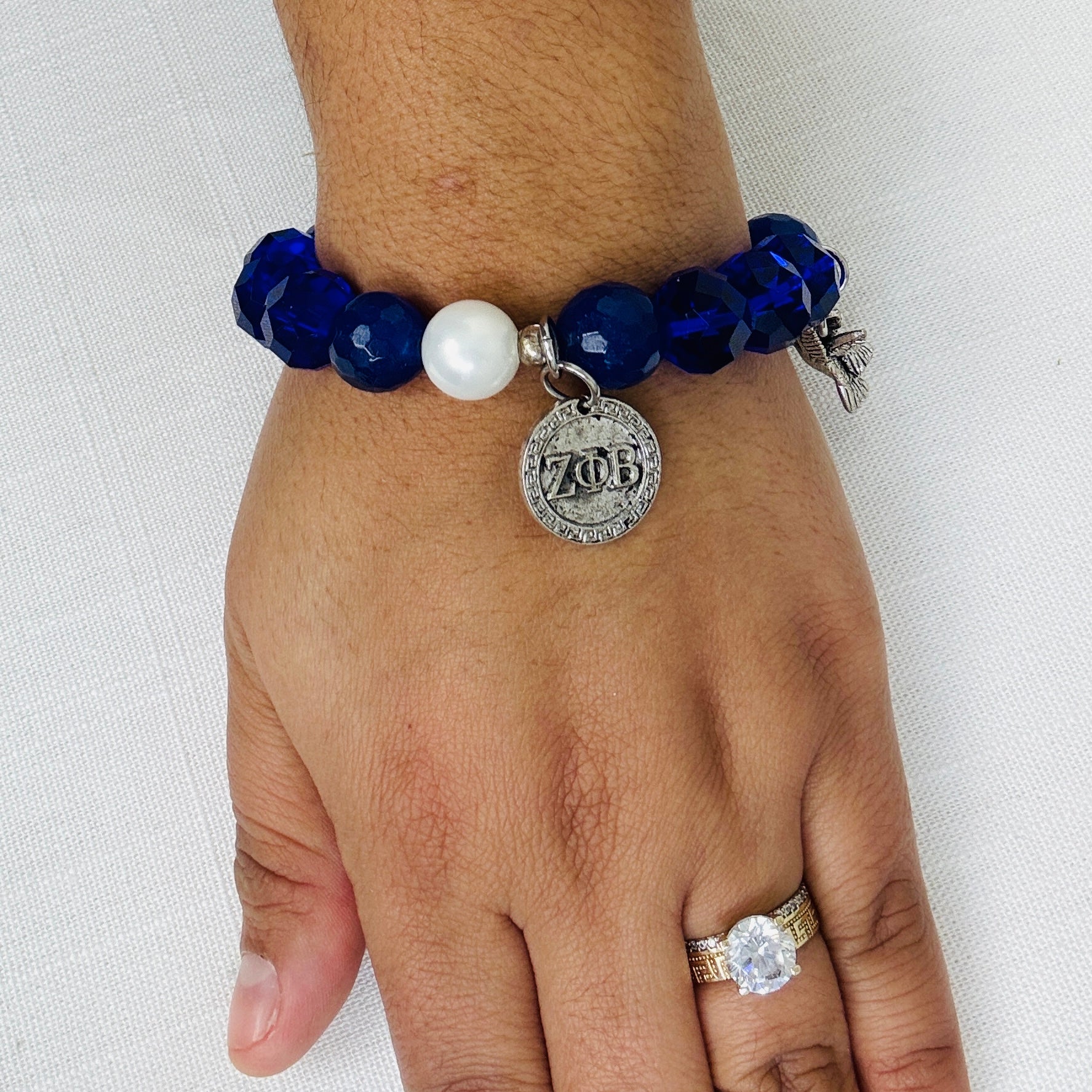 Zeta Blue Dove Bracelet