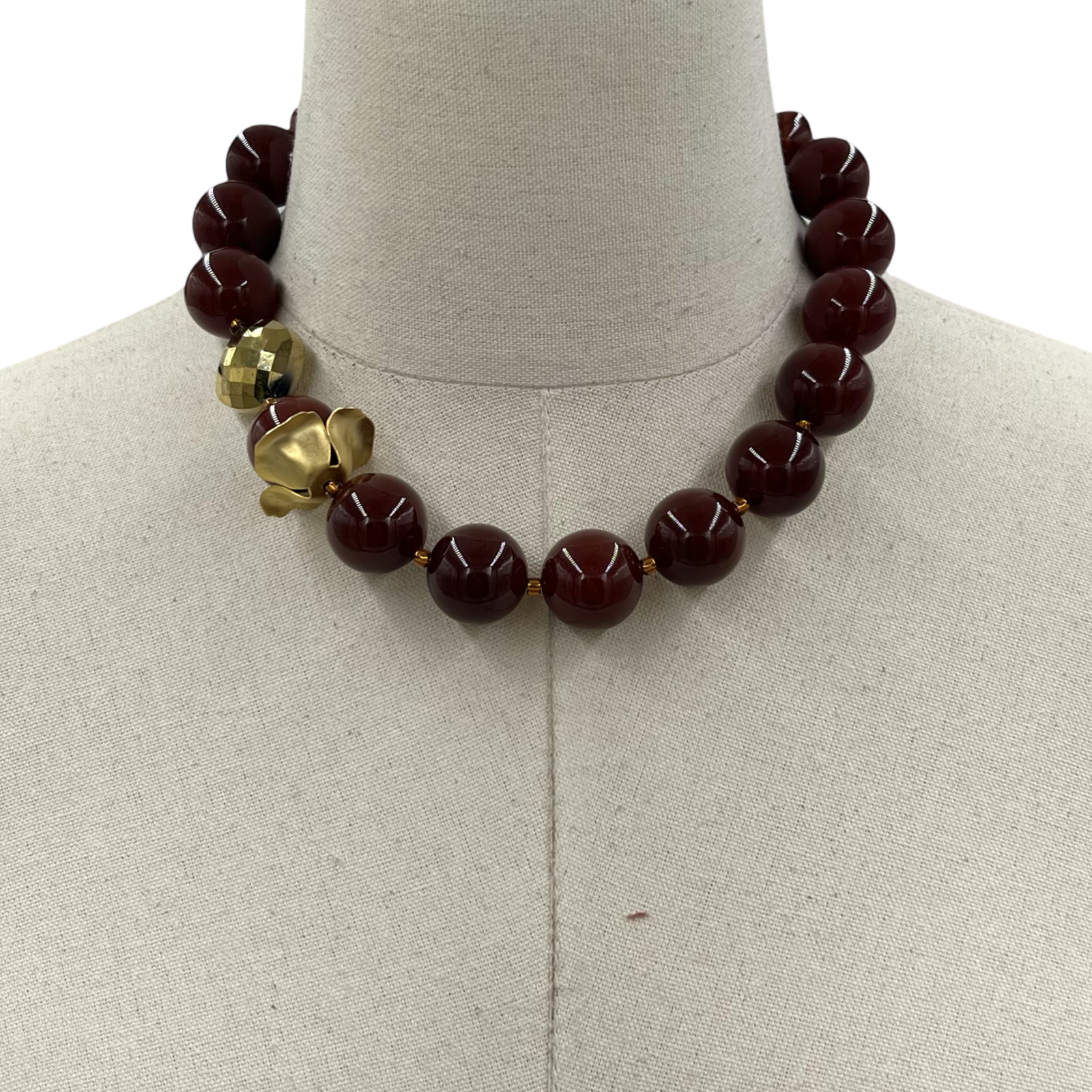 Eton Carnelian Flower Necklace