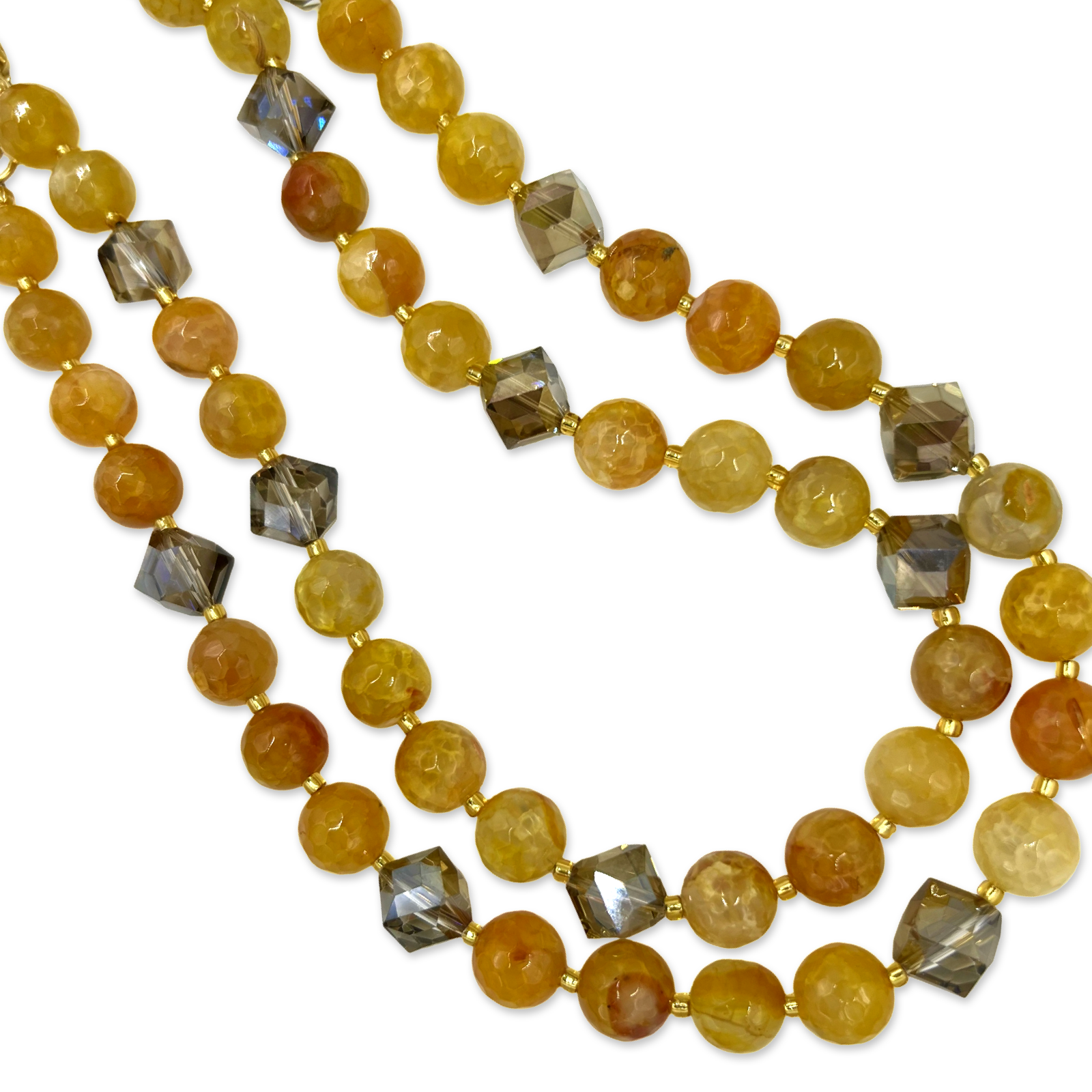 Eton Yellow Agate Necklace