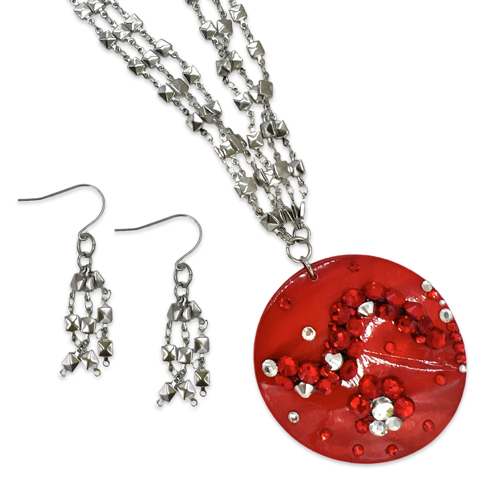 Red Distinct Necklaces