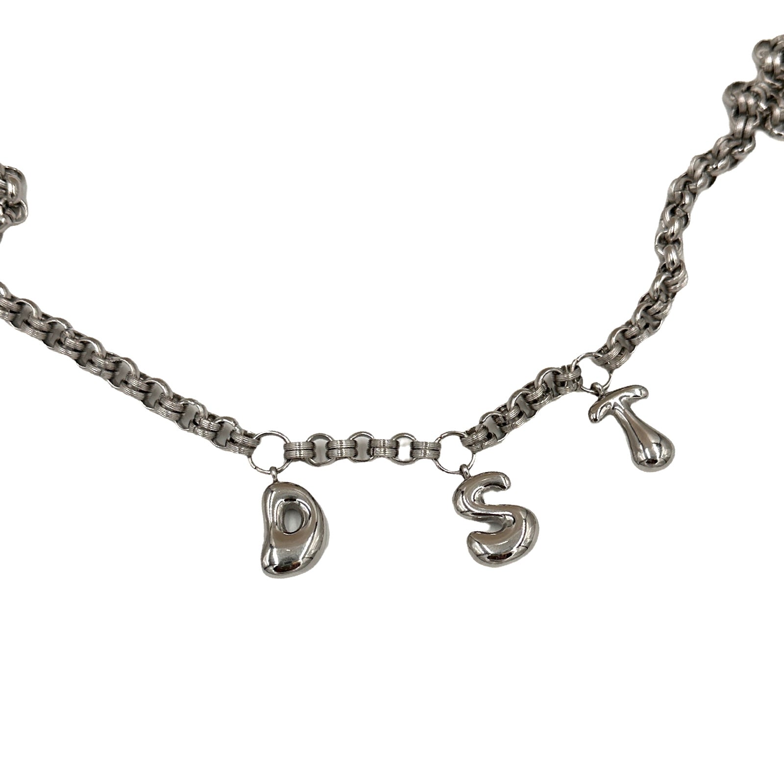 Delta Bubble Letter Necklace