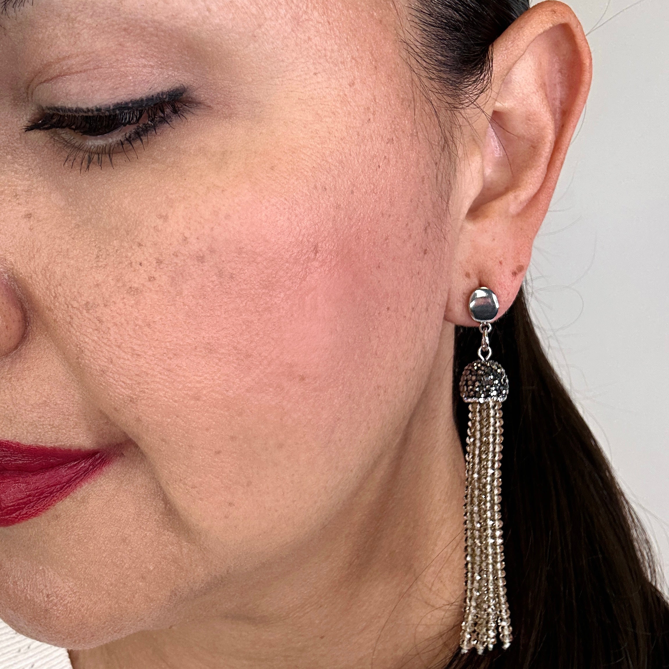 Tassel Smoky Earring