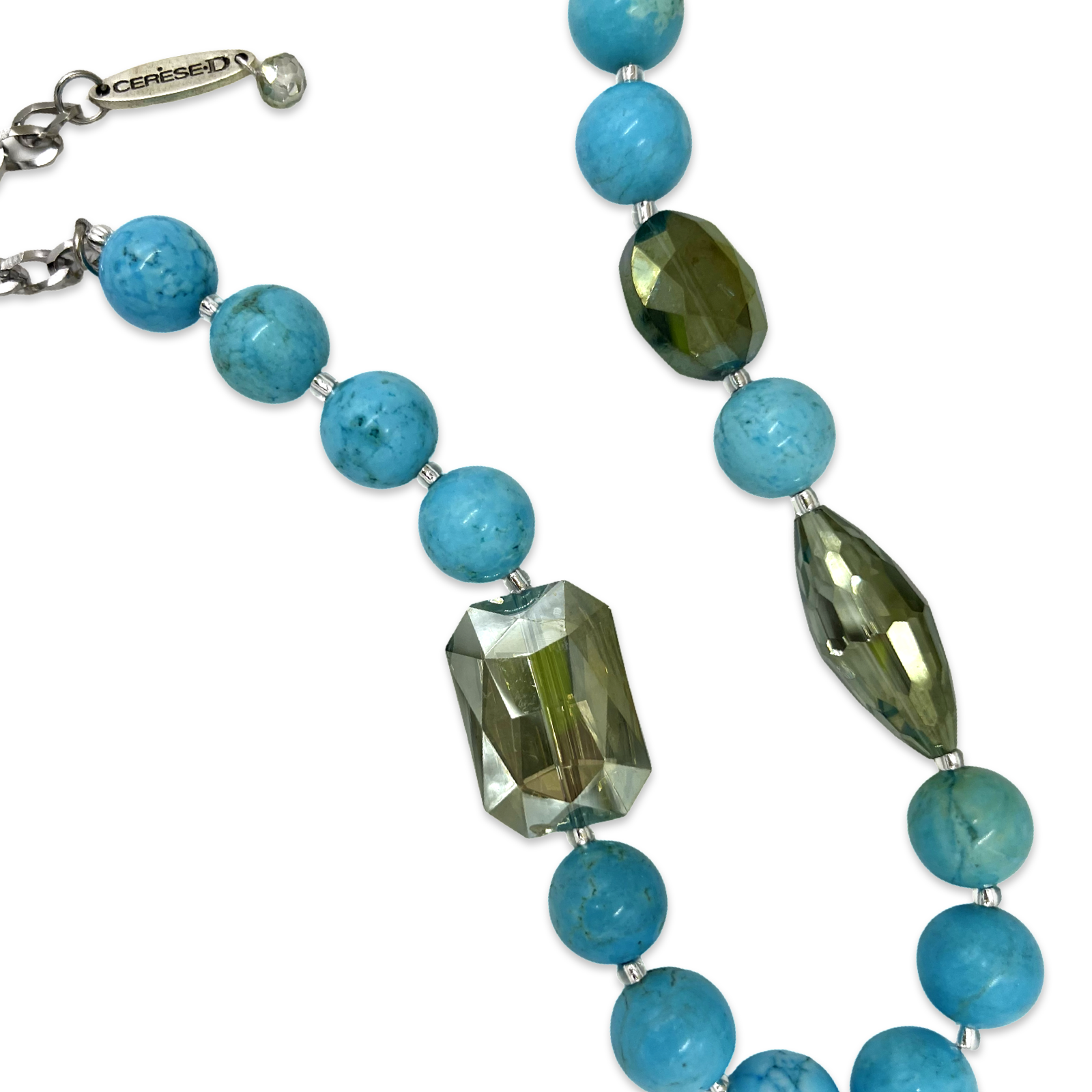 Eton Turq Crystal Necklace