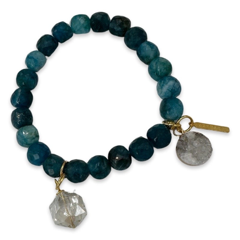 Teal Beale Street Bracelet Bracelets Cerese D, Inc. Gold