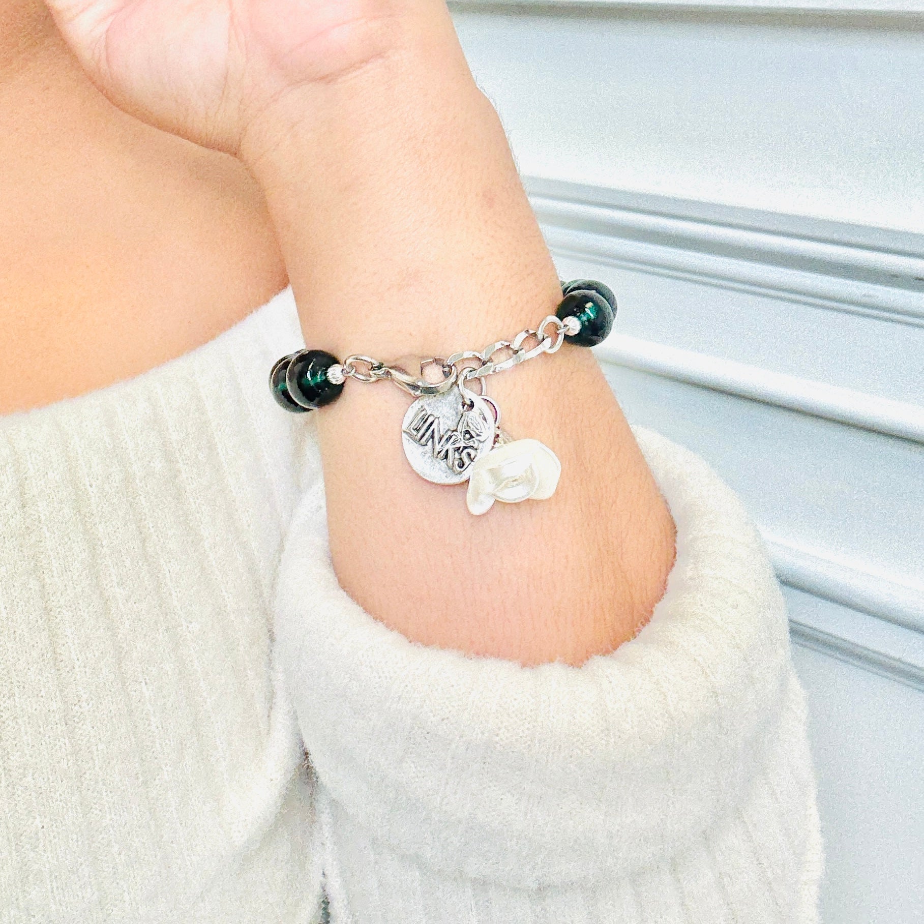 Links Foliage Evergreen Bracelet