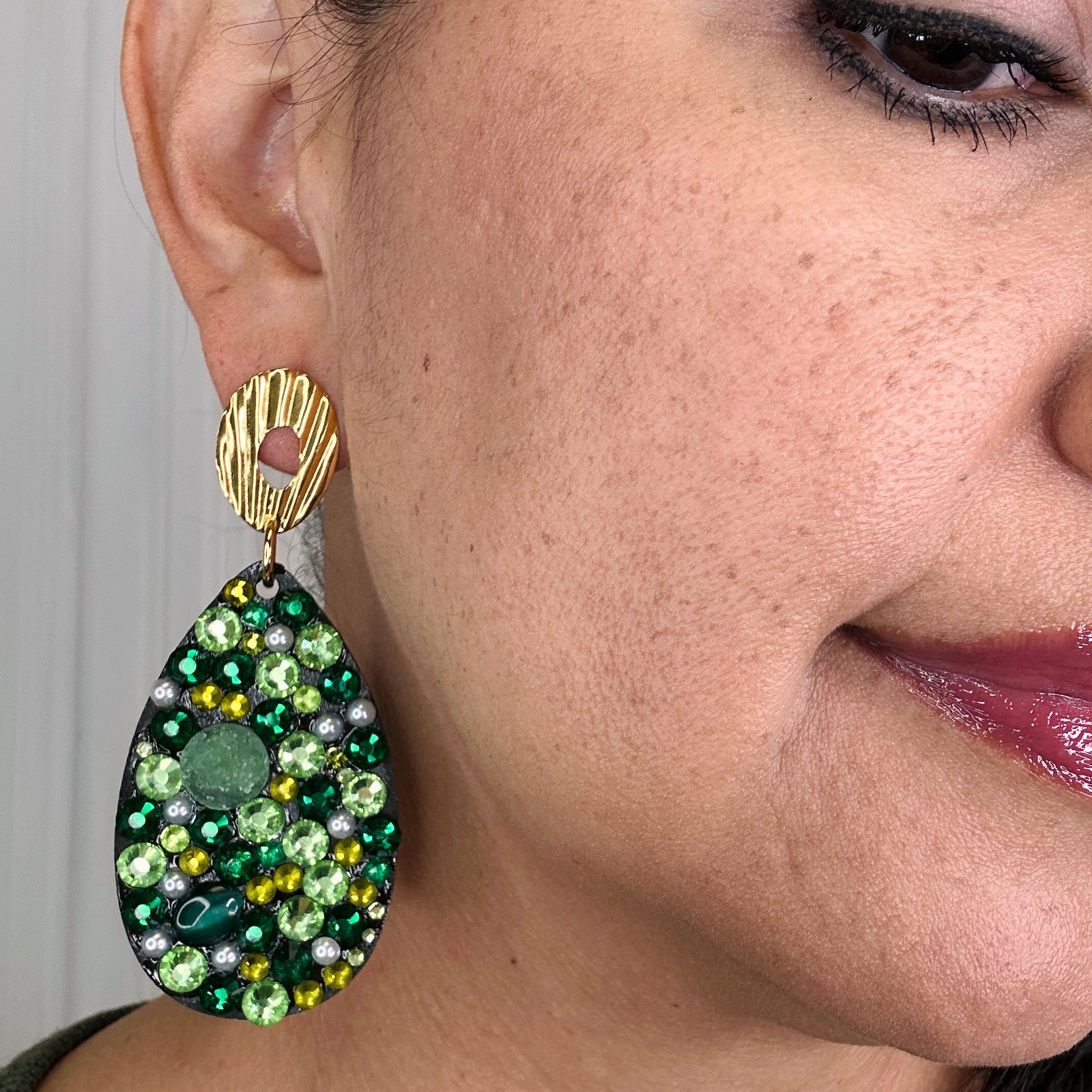 Flash Green Bright Earring