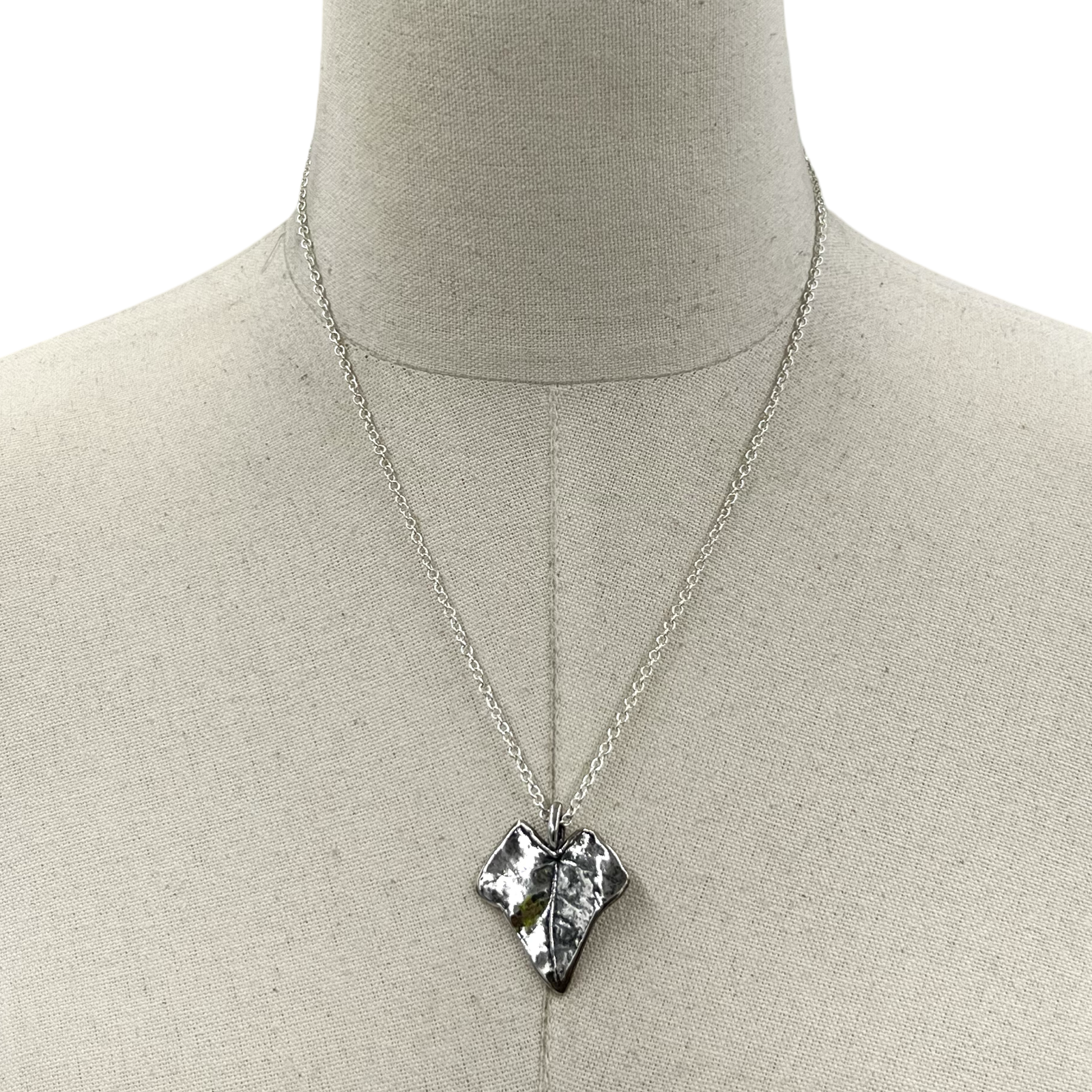 Silvervine Leaf Necklace