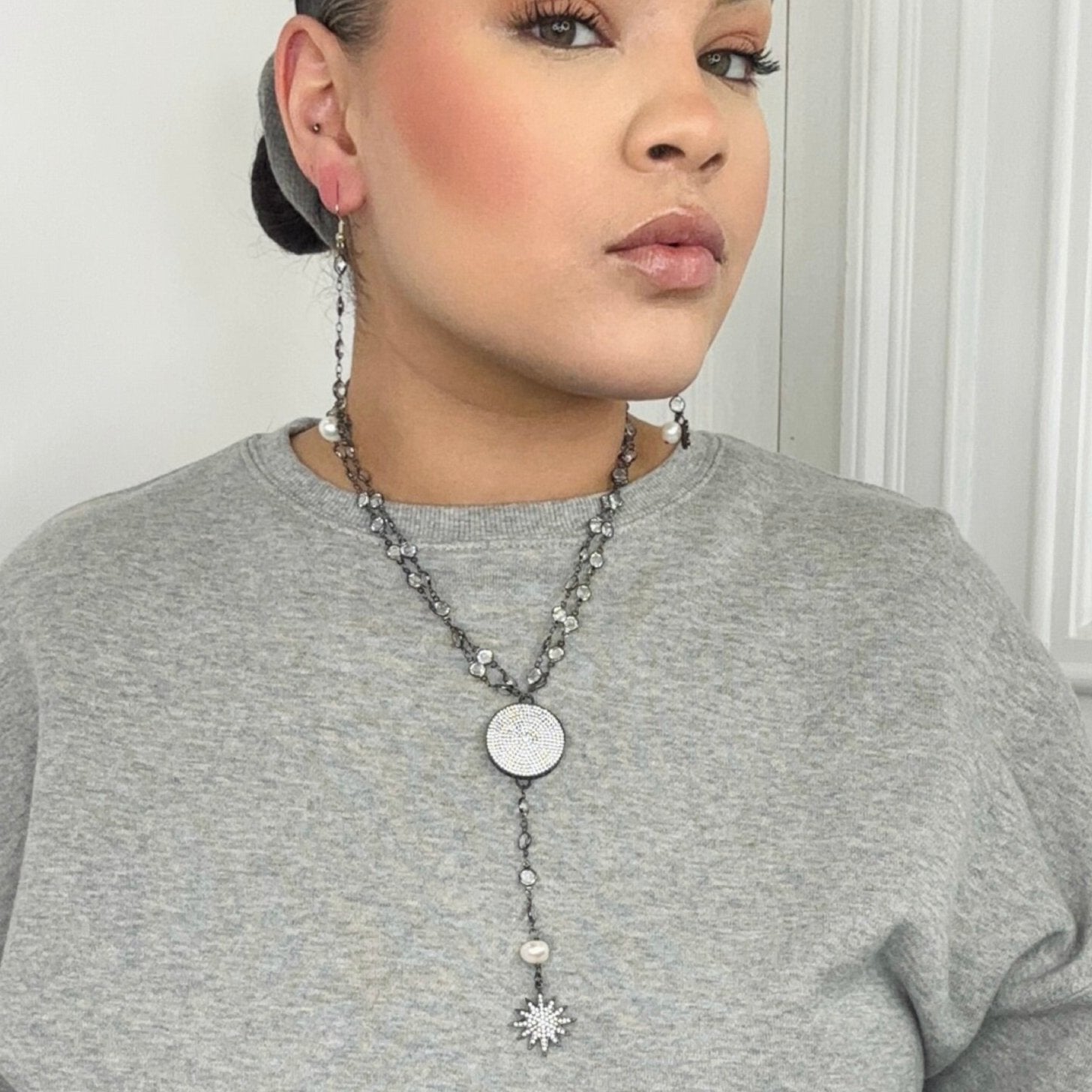 Glaring Star Necklace Set