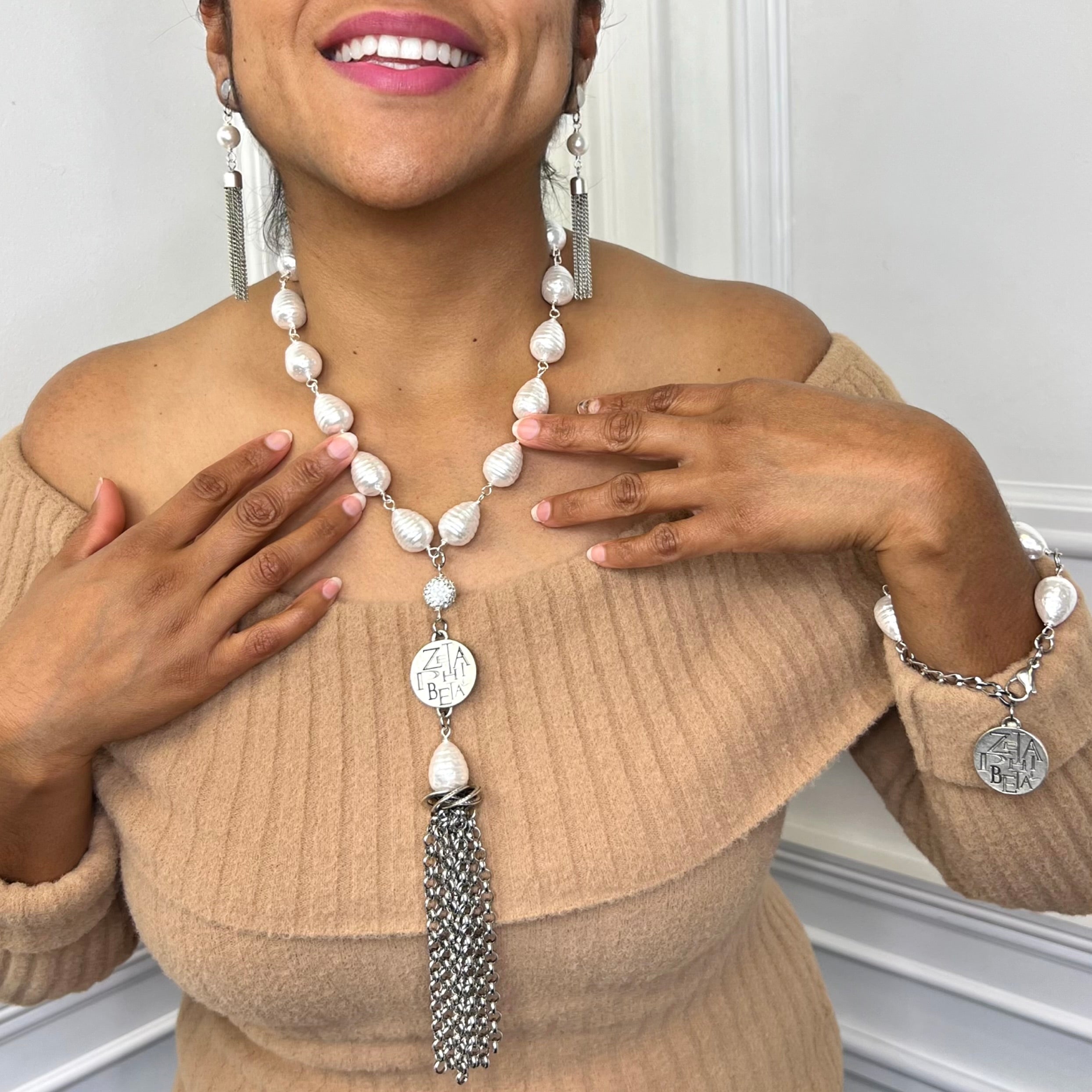 Zeta Tides Tassel Necklace