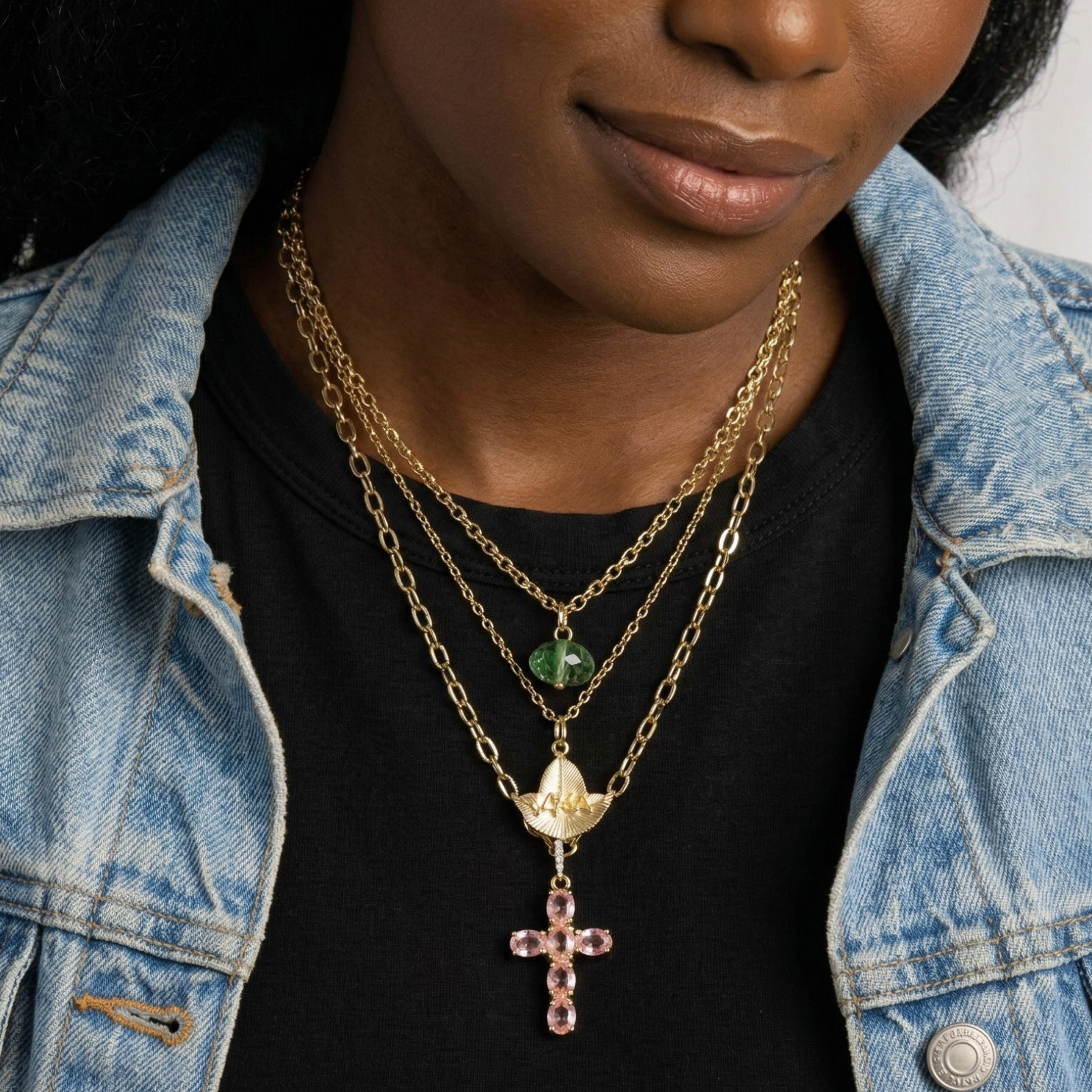 AKA Trinity Charm Necklace