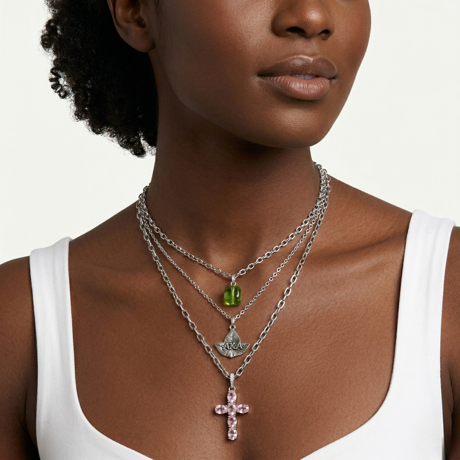 AKA Trinity Square Necklace