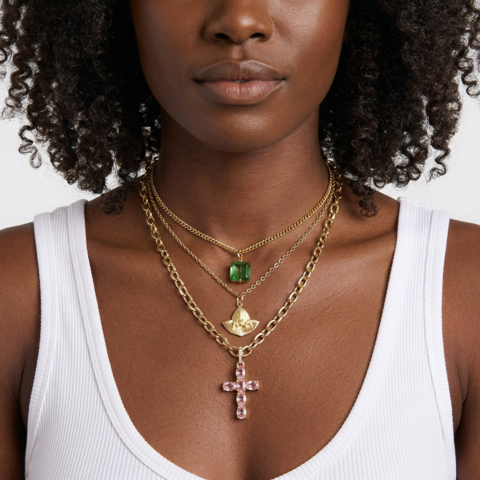 AKA Trinity Block Necklace