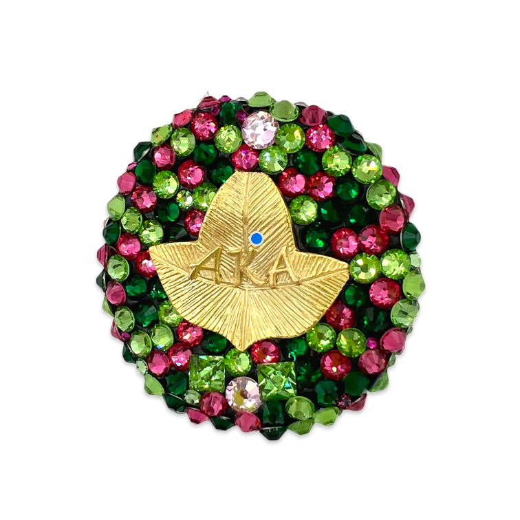 AKA Shirley Crystal Brooch
