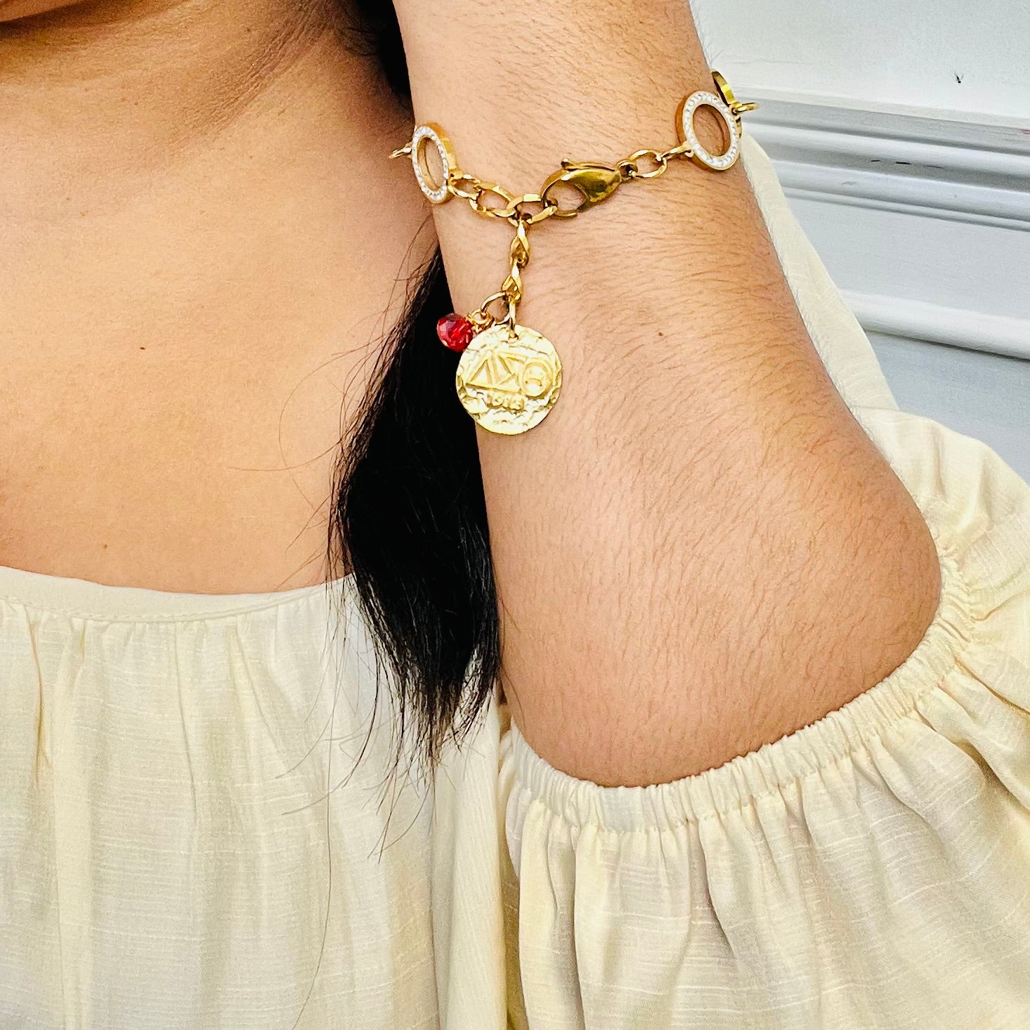 Delta Clear Panther Bracelet