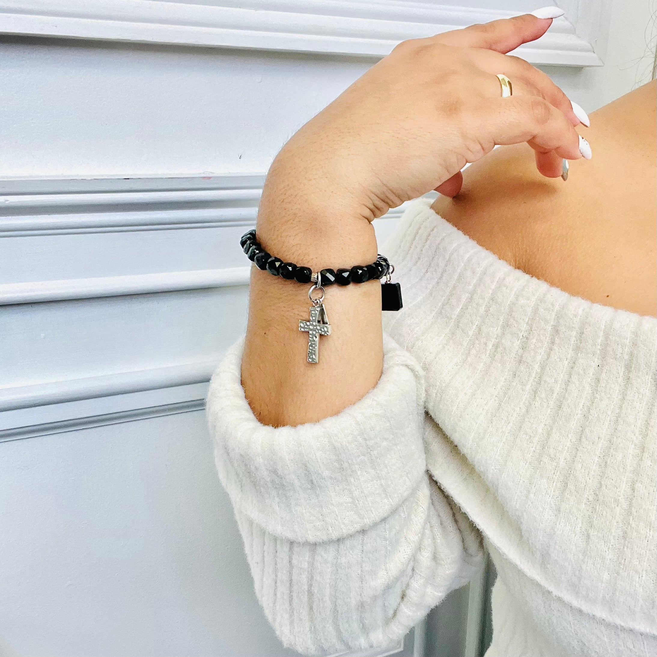 Black Silver City Bracelet