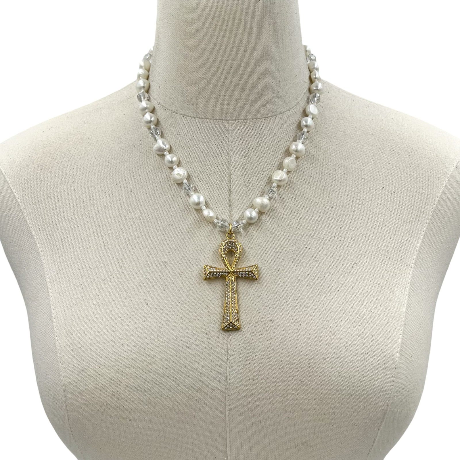 Halo Cross Necklace