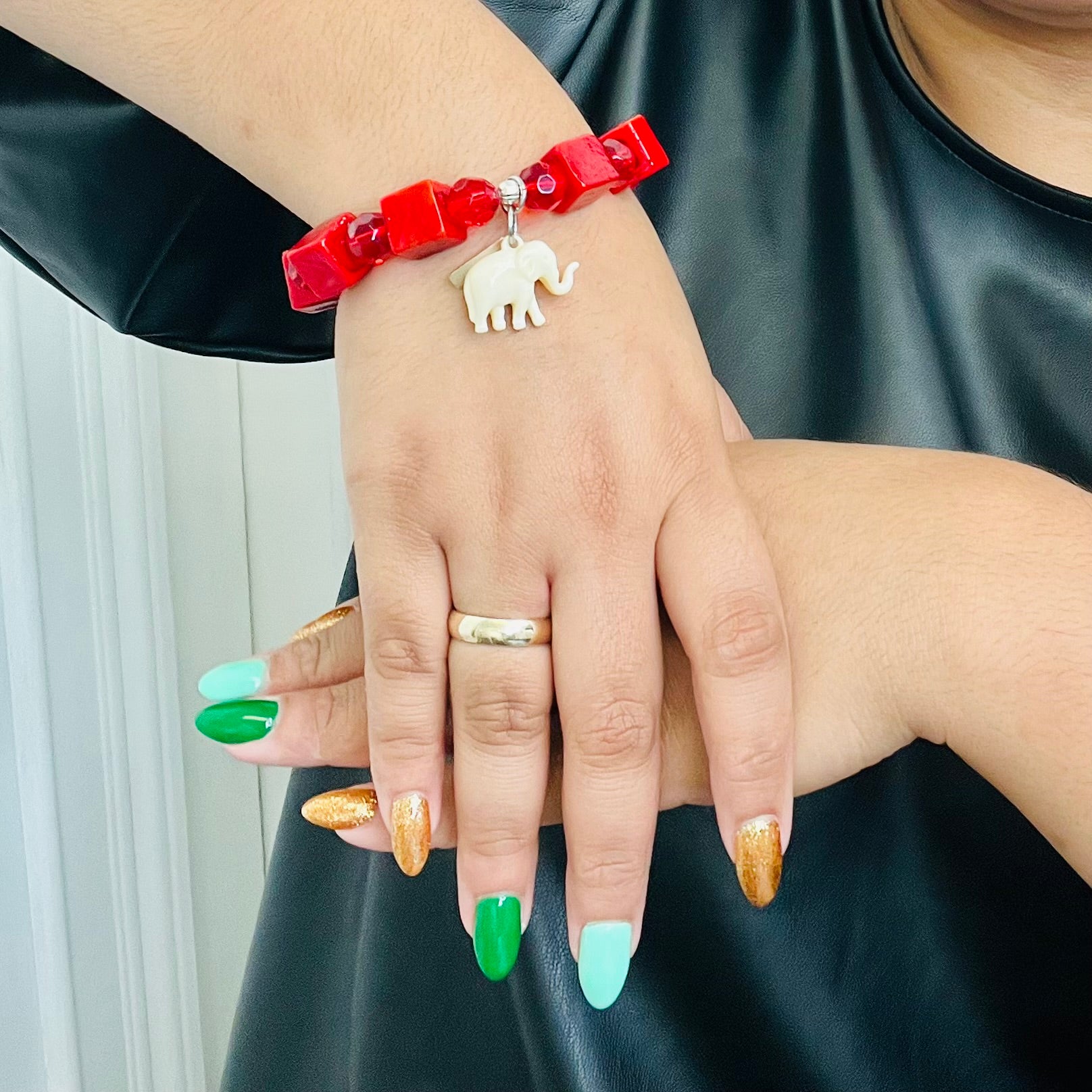 Cubed Red Bracelet
