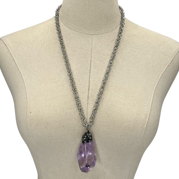 Amethyst Shower Lover Necklace OOAK Cerese D, Inc.