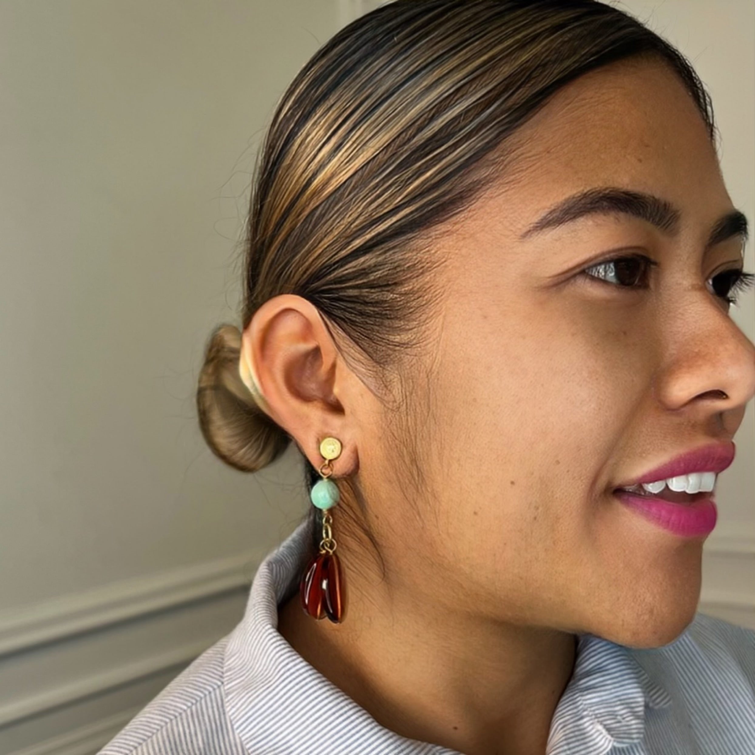Precious Pecan Earrings